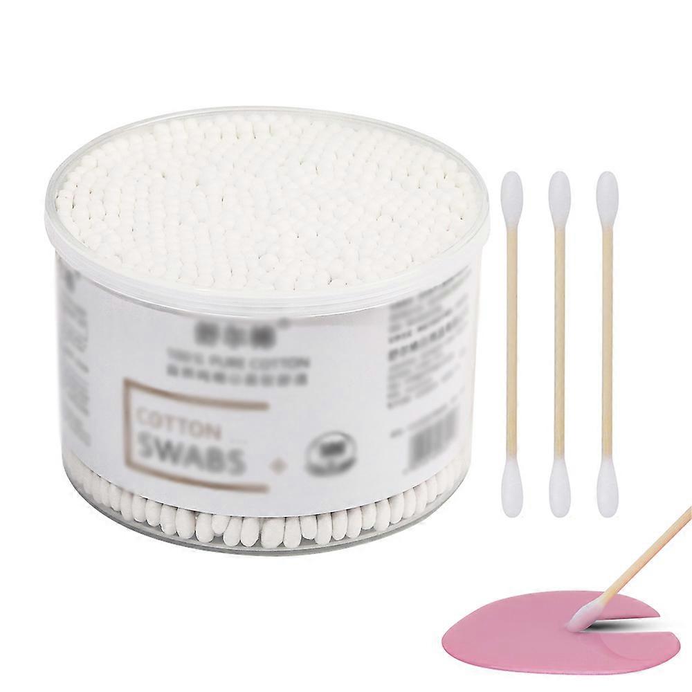Disposable sanitary makeup cotton swabs -500 pack in a box