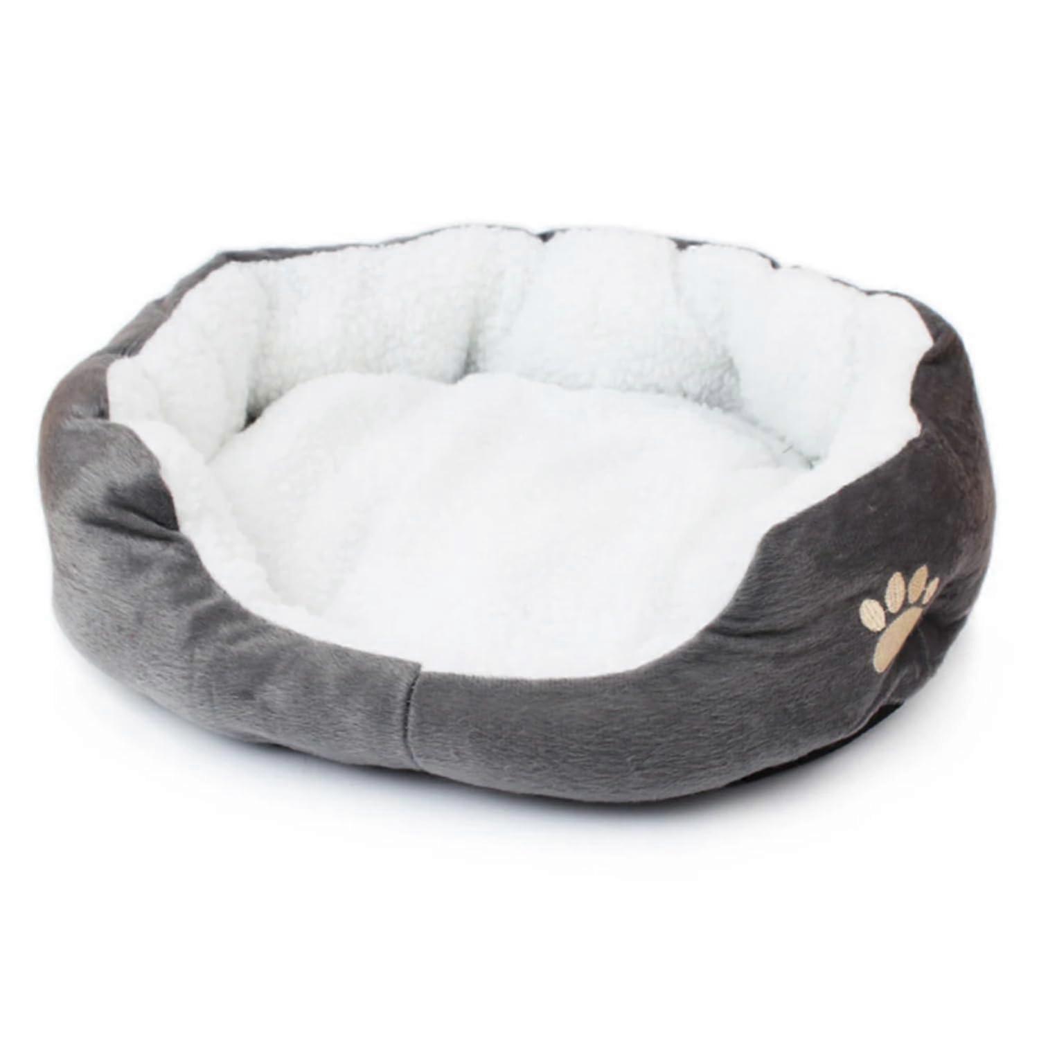 Dog Bed Cat Bed with Thickened PP Cotton Cave Design, Soft Sofa Style for Small Puppies and Cats, Cozy Pet Sleeping Solution