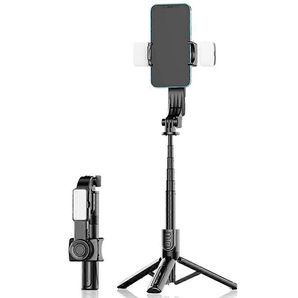 C09 Gimballizer Selfie Stick with Dual Fill Light for Smartphones Anti Shake Single Axis