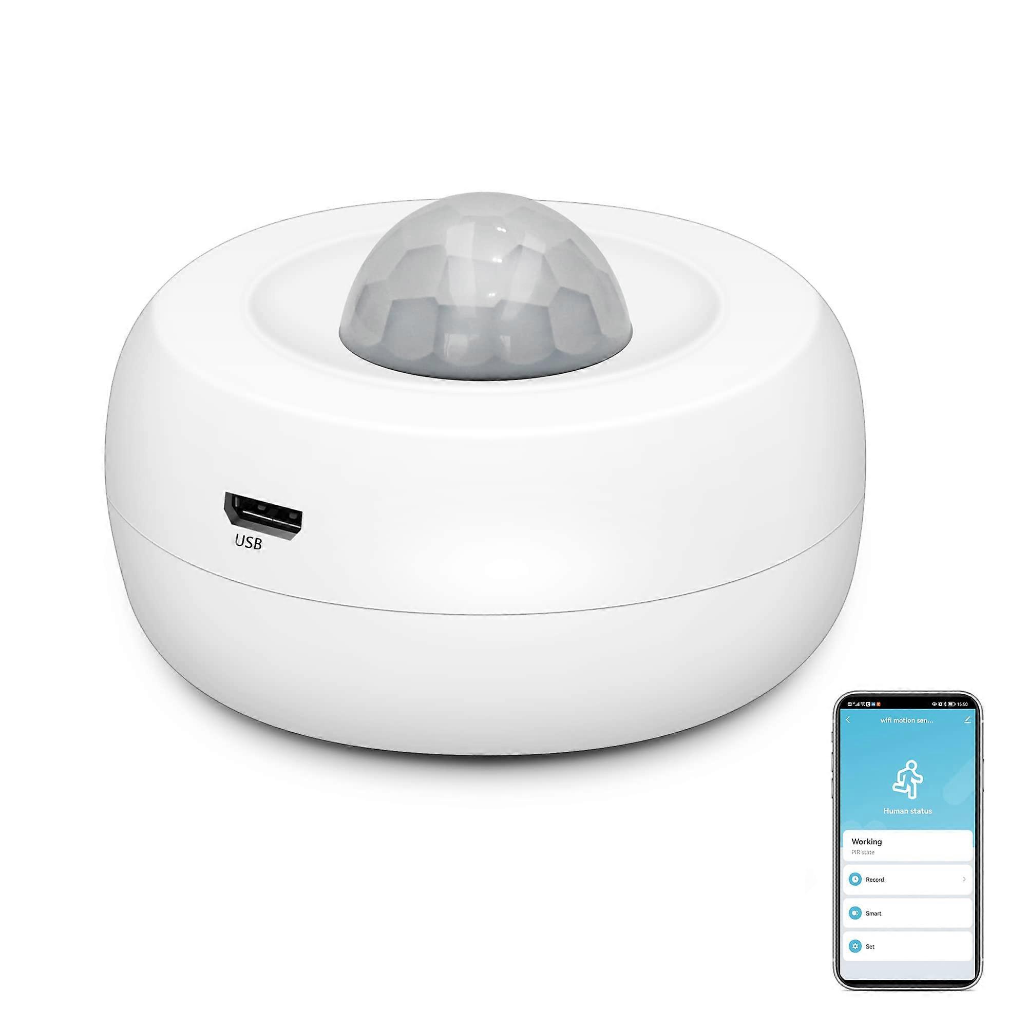 WiFi Smart Motion Sensor: Wireless PIR Motion Detector, Indoor Infrared Sensor with Free App Alerts
