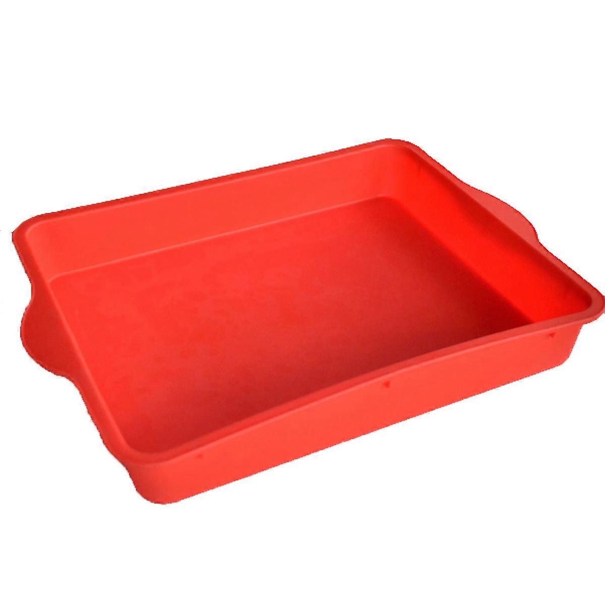 Non-Stick Square Silicone Cake Mold 9 Inch Rectangular Baking Pan 9 inch