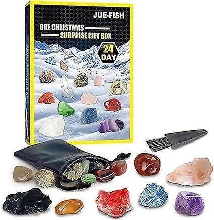 2023 Christmas Countdown Calendar - Advent Calendar 2022, 24 Day Christmas Advent Calendar, Rocks, Minerals, Gems and Crystals for Learning, Collectio