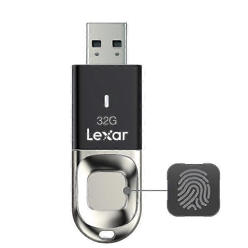 LEXAR F35 32GB USB3.0 150MB/s U-Disk Metal Fingerprint Encrypted USB Flash Drive Memory Stick