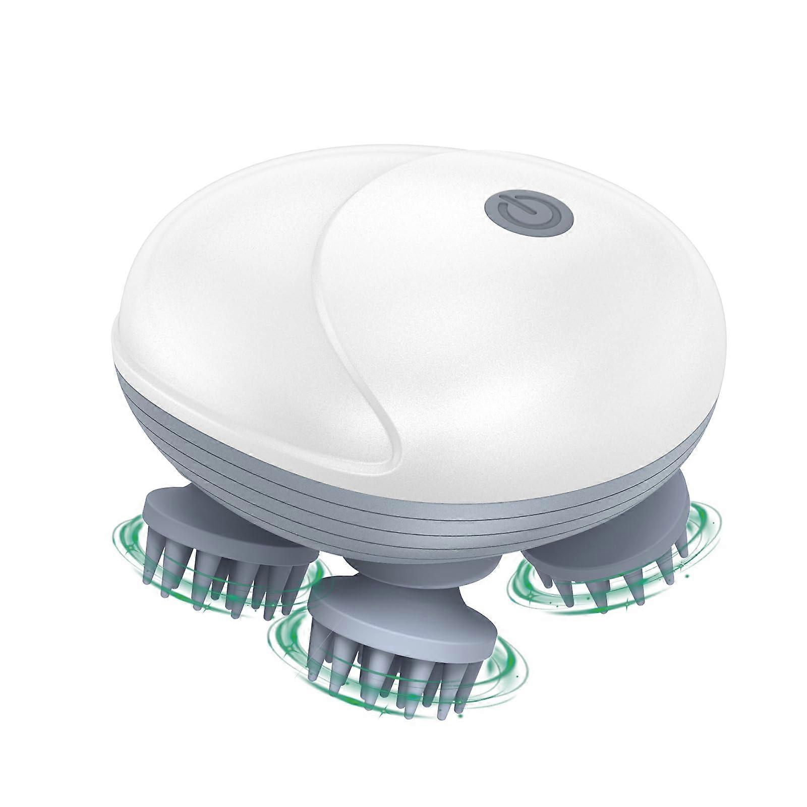 Electric Scalp Massager Rechargeable with 4 Removable Claws and 96 Massage Nodes for Relaxation and Stress Relief