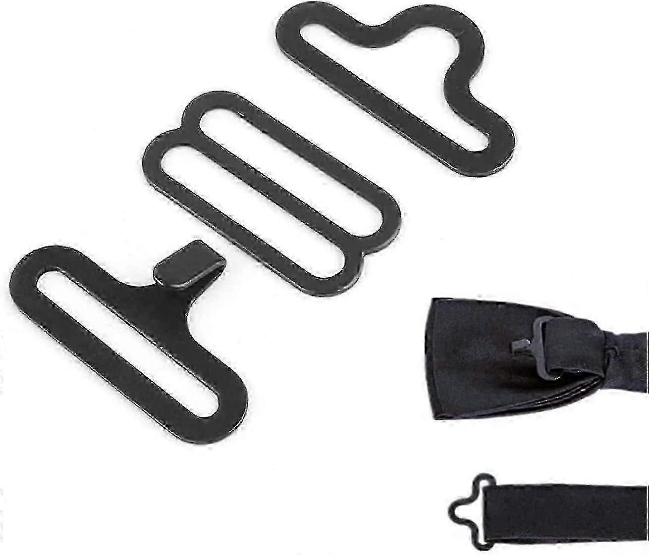 50pcs Bow Tie Hardware Kits With Adjustable Straps Metal Clasps For Neckties