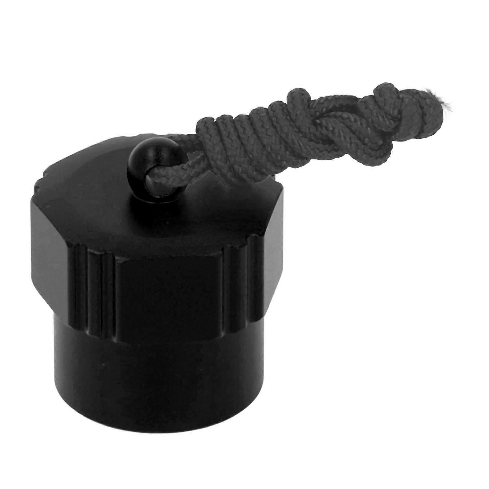 Din Diving Dust Cap Aluminum Alloy Universal Threaded 1st Stage Dust Protective Cover for Scuba Diving Regulator Black