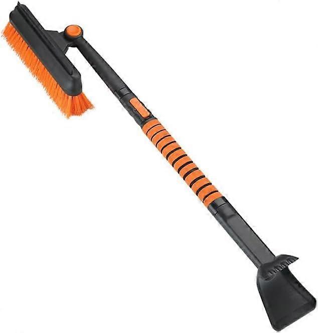 Ice Scrapers for Car Windshield, Ice Scraper with Foam Grip, DoubleSided 360° Pivoting Brush Head