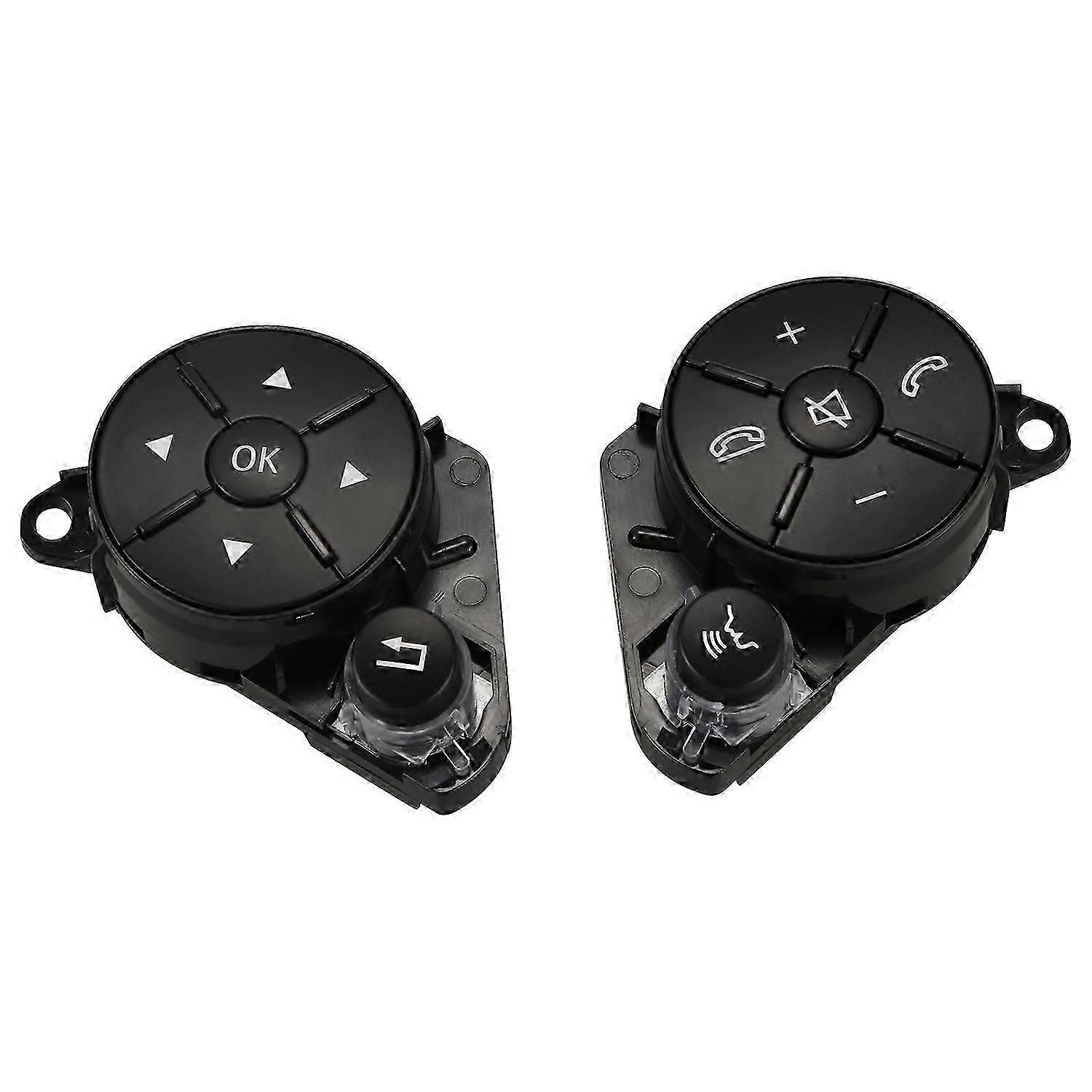 Left+Right Car Inner Part Steering Wheel Worn Button Cover Switch For For W204 W212 C200 E260 E320
