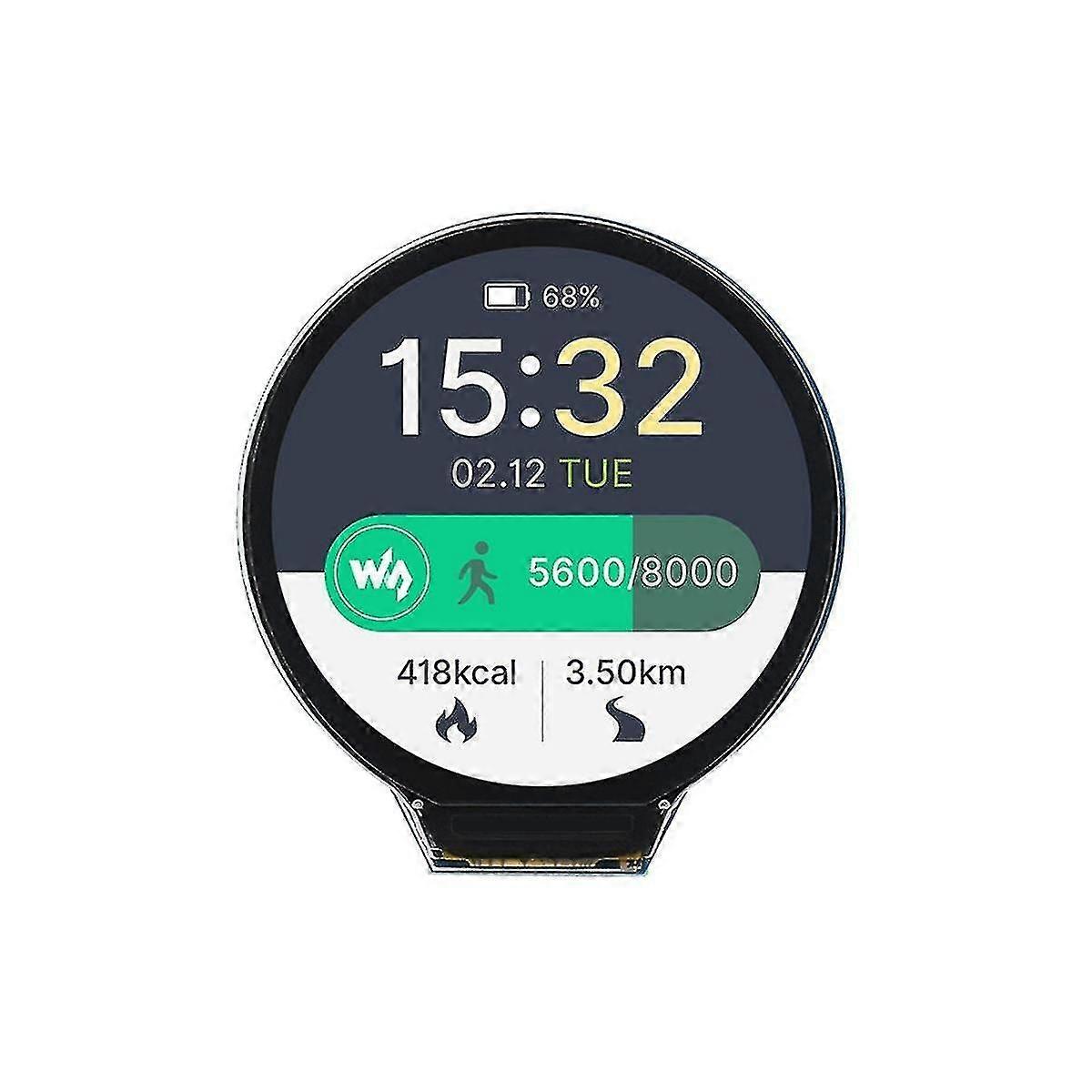 For Rp2040 Microcontroller Development Board1.28 Inch Circular Lcd Display Screen With Sensor Micr