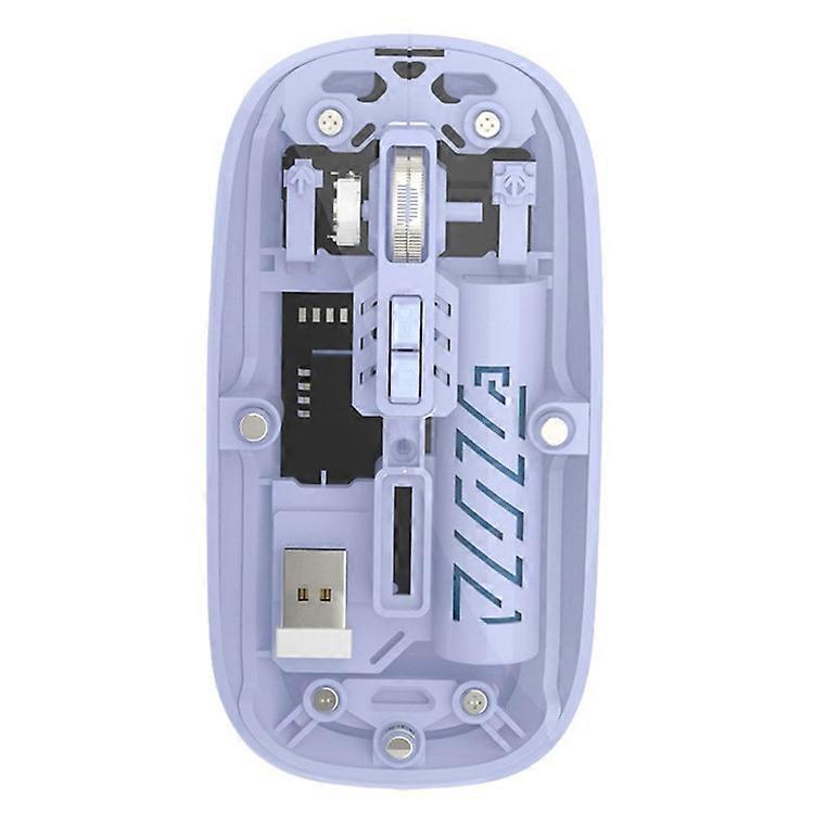 501 Bluetooth / 2.4G Wireless Mouse Transparent Design Computer Laptop Tablet Mute Mice