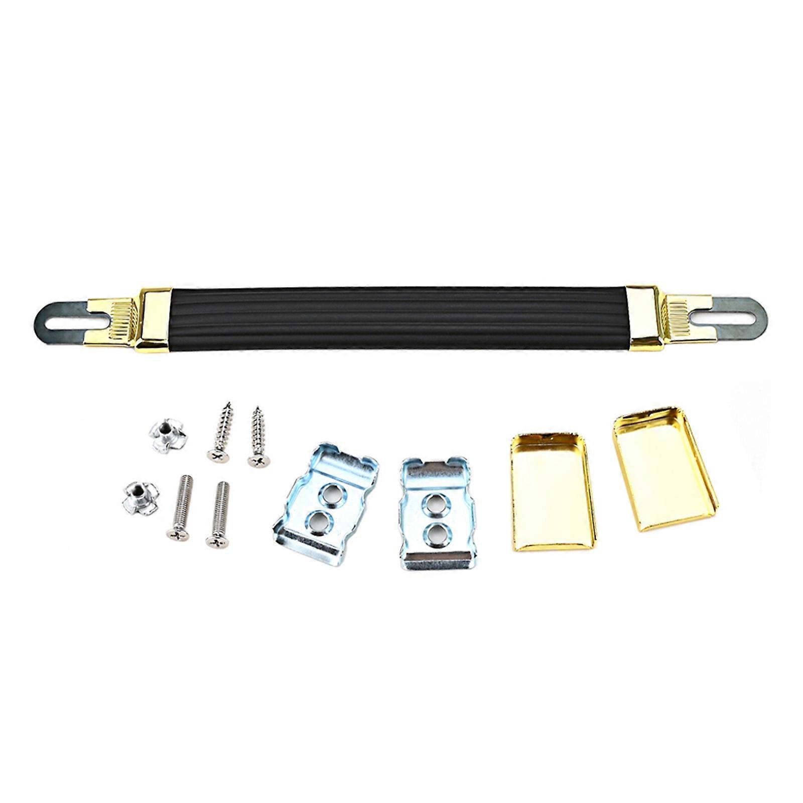 Gitarrenlautsprecher Box Verstärker Gurt Griff PVC Gitarre Verstärker Griff Gitarrenröhre Verstärker Griff mit versilberten Endkappen Gold