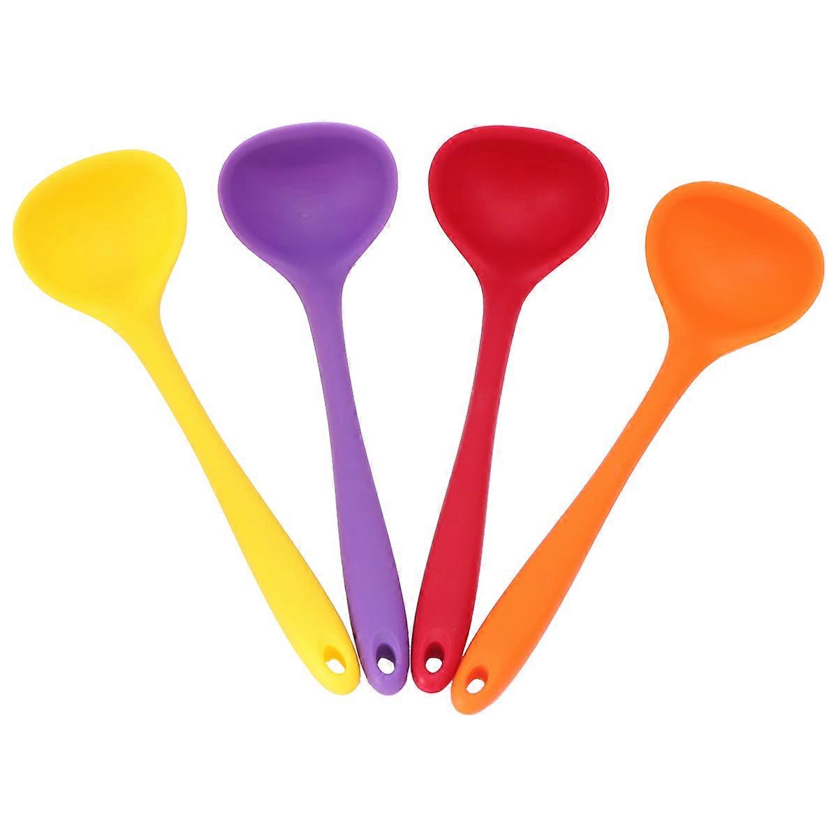 Elegant Silicone Serving Spoons, Quality, Perfect for Meals