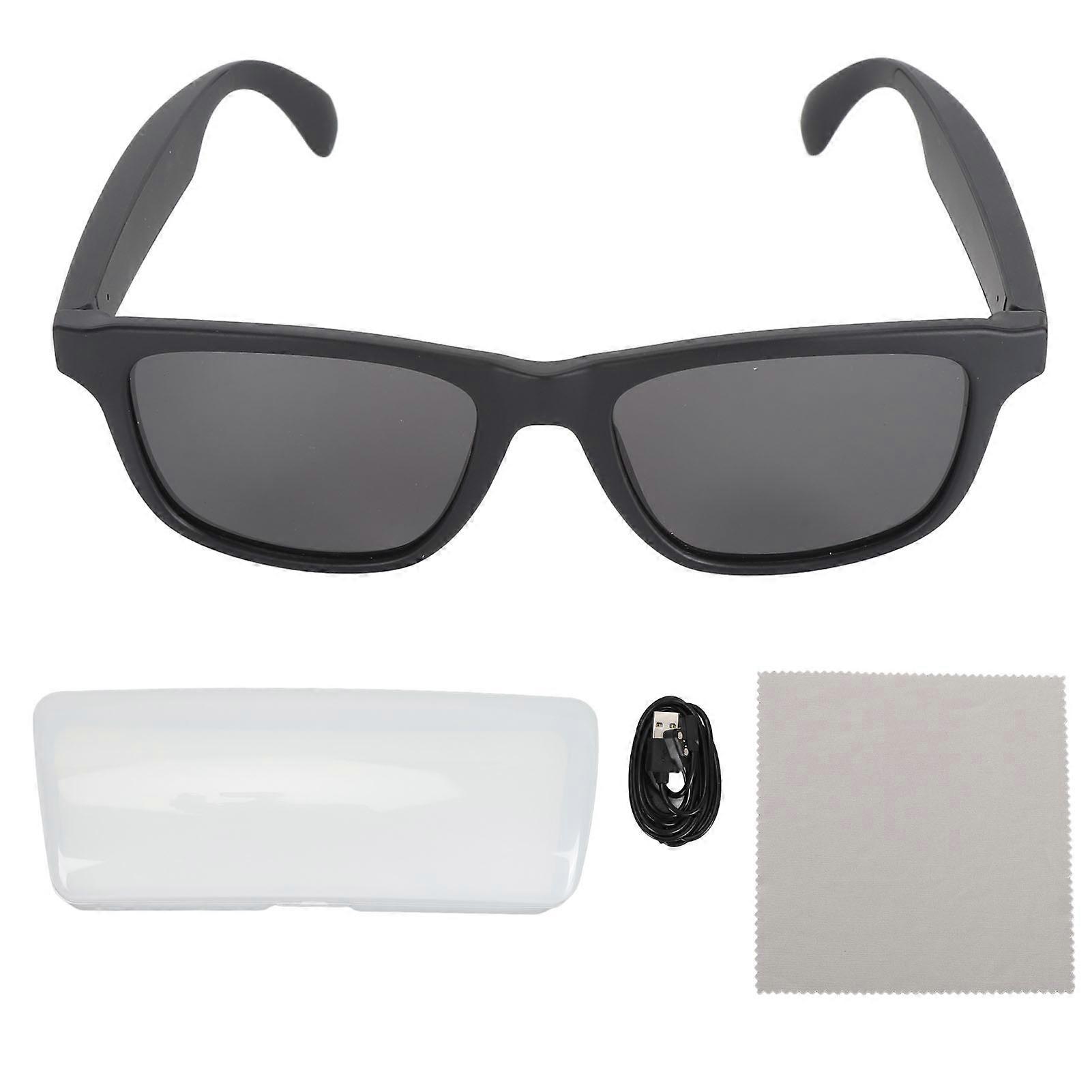 Bluetooth V5.3 Smart Glasses with UV400 Protection, Touch Control, and Magnetic Charging