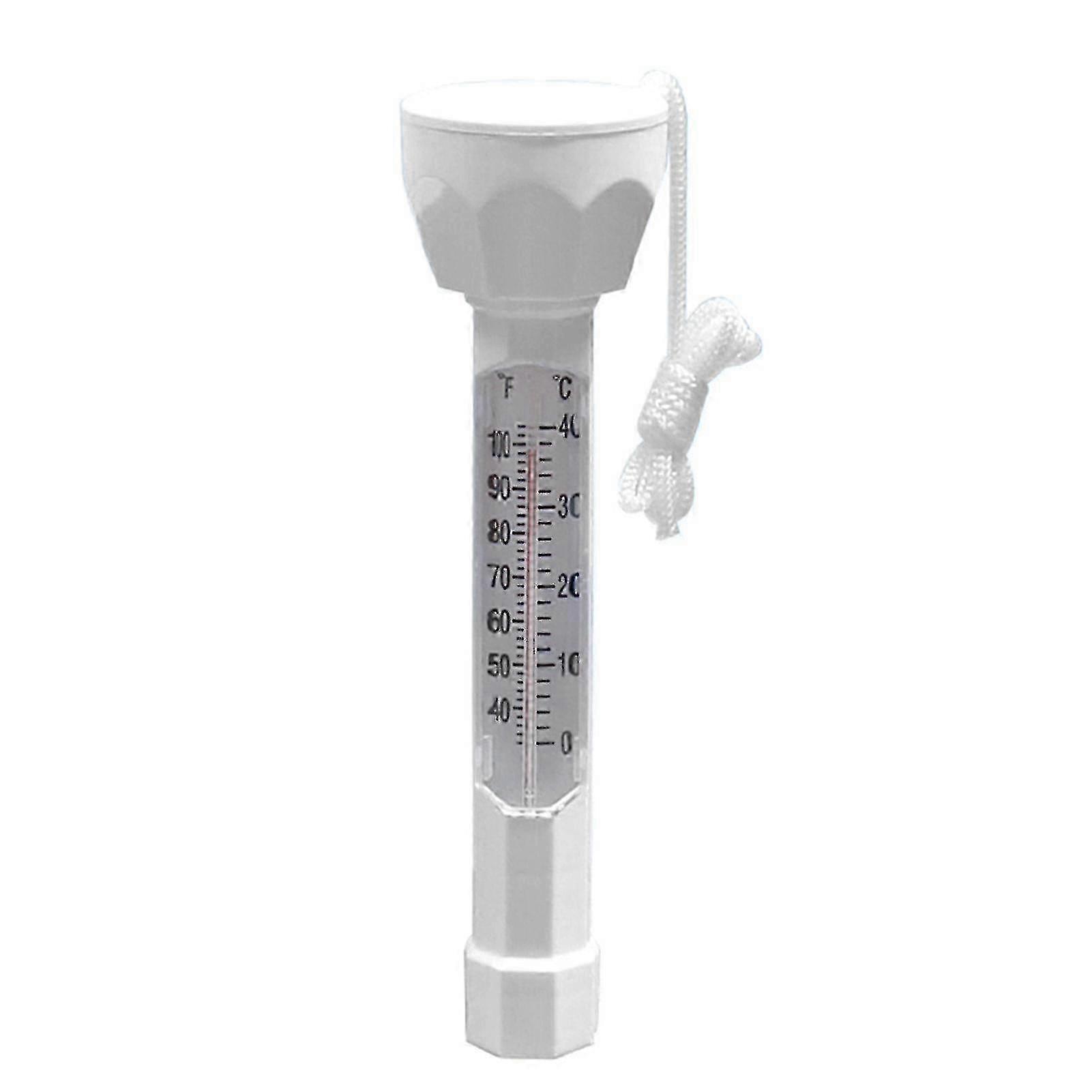 Large Floating Pool Thermometer for Measuring Water Temperature with String, Ideal for Outdoor Use