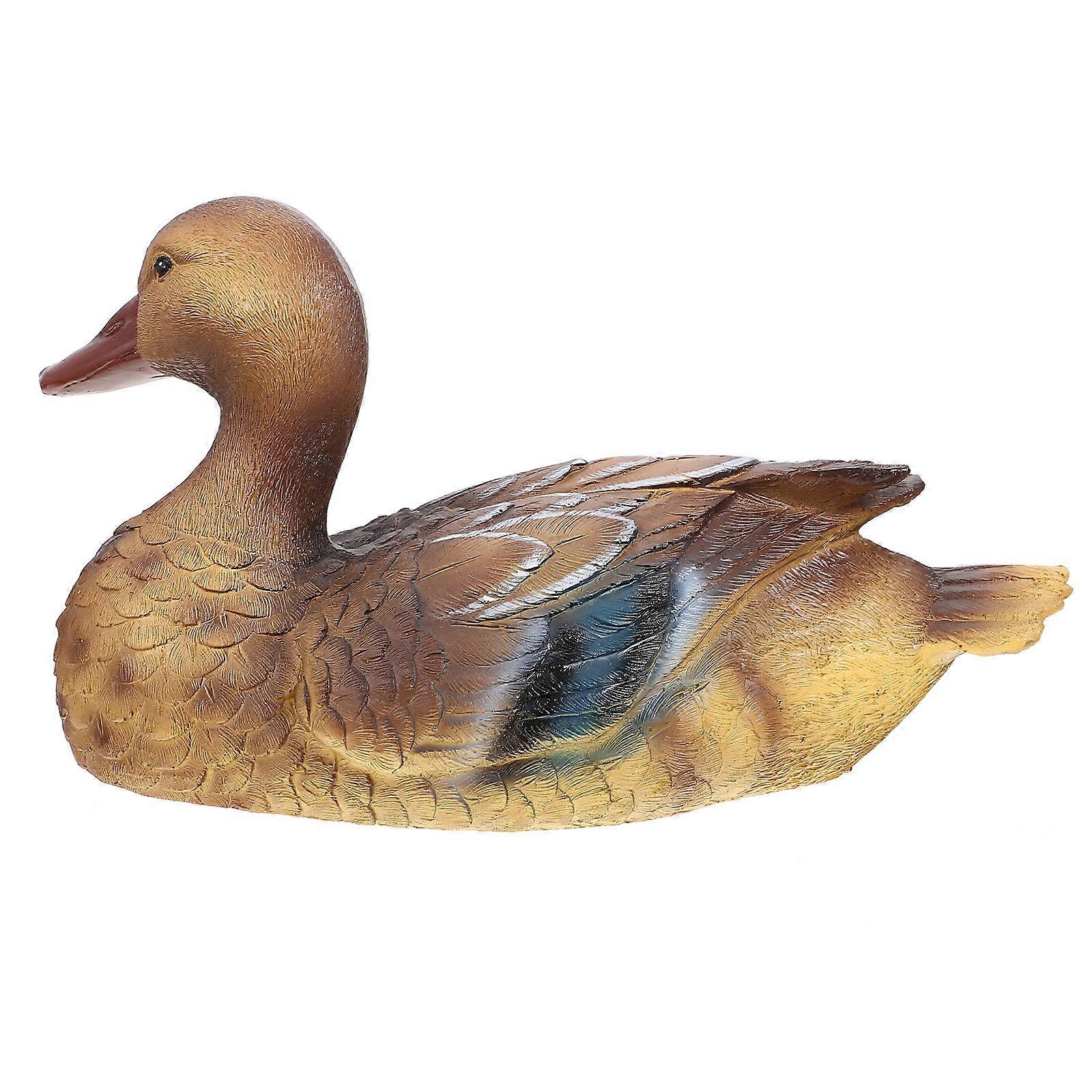 Pond Accent Figurine, Resin Animal Art Perfect for Balcony or Fountain Display