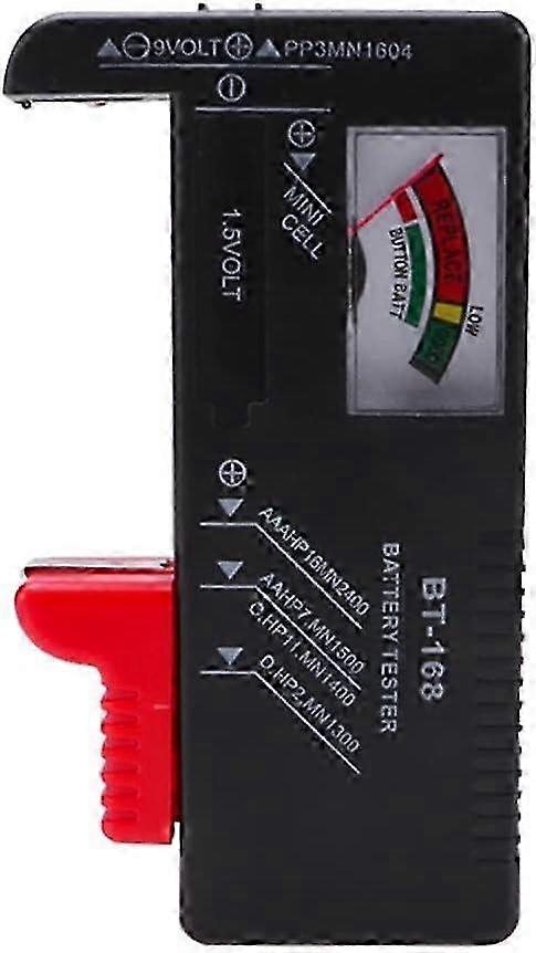 Universal Digital Battery Tester and Voltage Checker for AA, AAA, C, D, 9V, 1.5V Batteries, Suitable for Various Brands