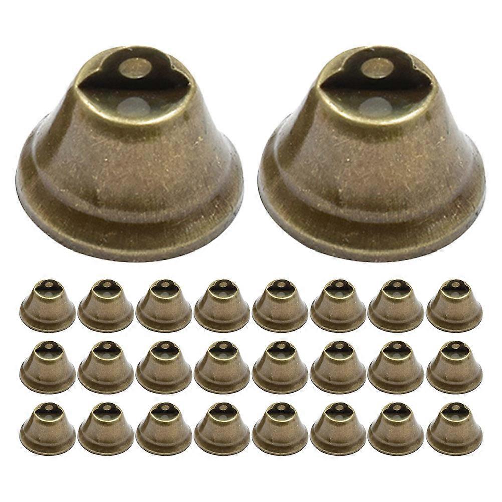 Craft Bells Small Bell Pendants Window Decorations Dark Brown 2.60X2.60X2.30cm Diy Craft 100Pcs