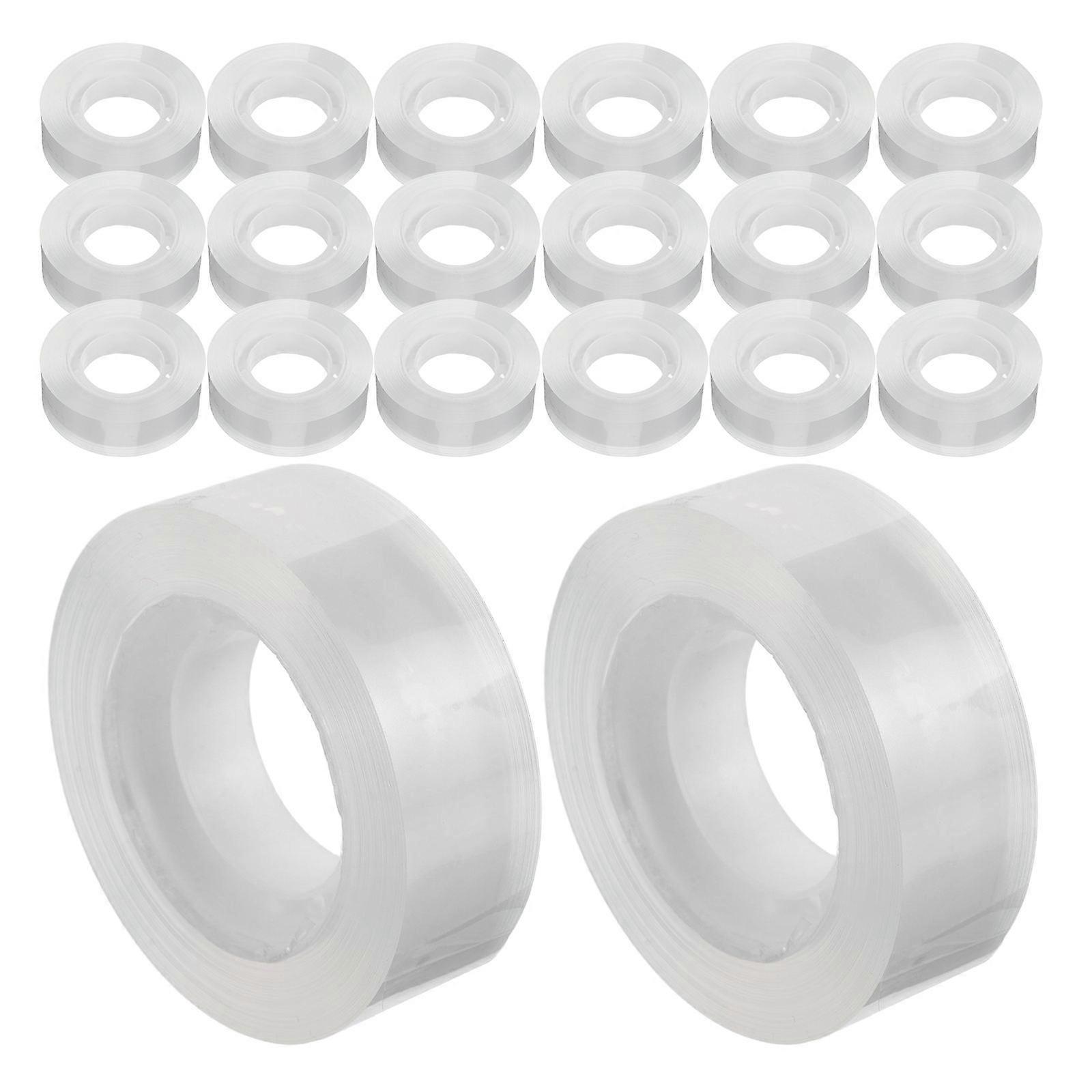 Transparent Tape Rolls Adhesive Securing Papers Correcting Mistakes 18mm 48Rolls For Dispenser