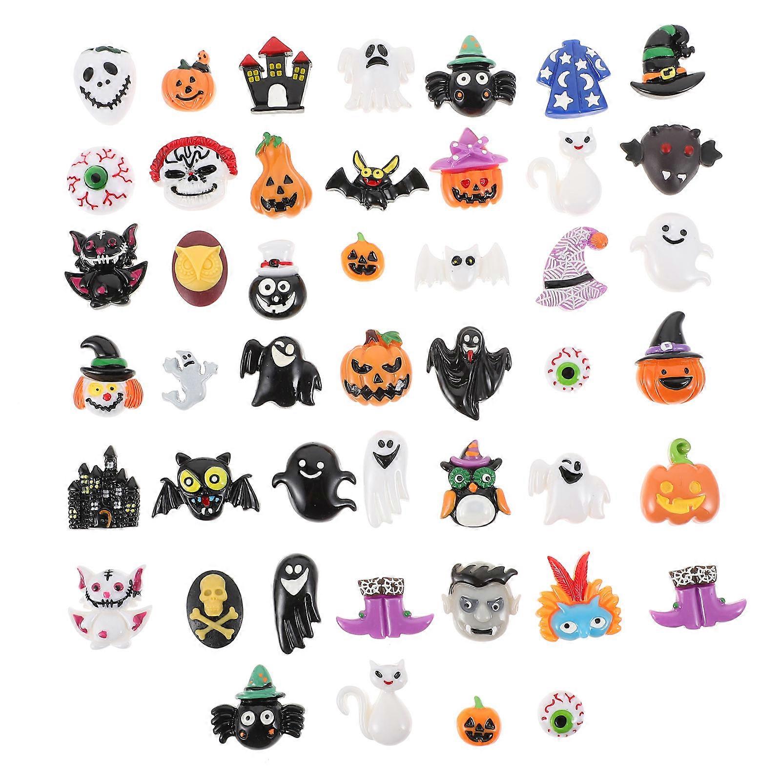 Phone Charm Making Kit Halloween Case Patches Multi-Colored Diy Craft Projects 45Pcs