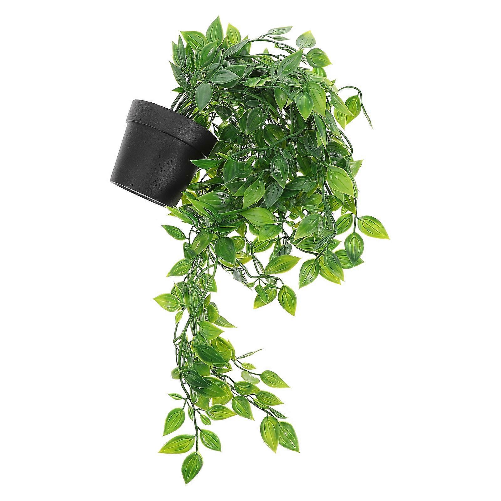 Indoor Decor Faux Hanging Plants Natural Look Artificial Potted Plants Home Office Assorted Color 70.00X30.00X7.50CM Low Maintenance 2Pack