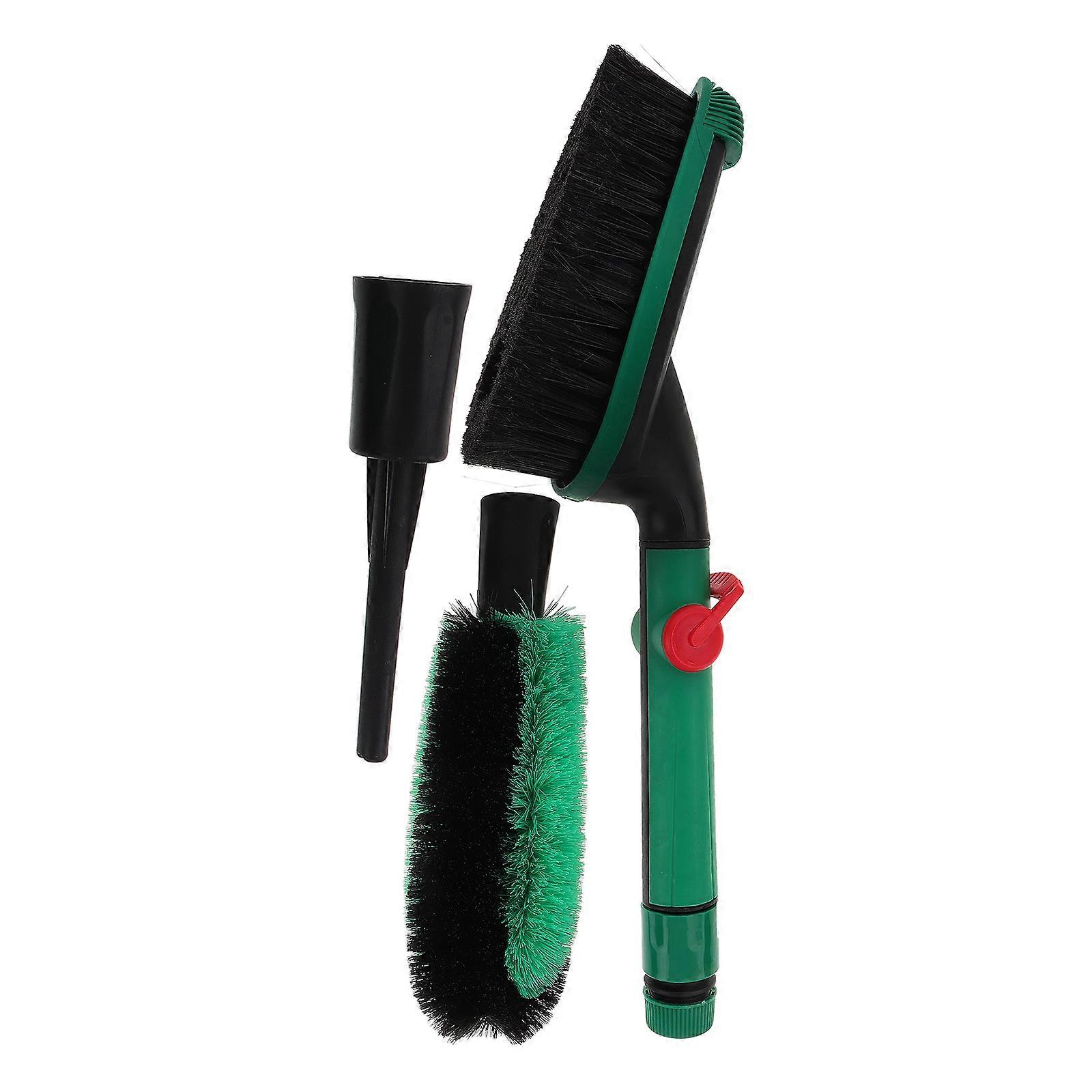 Portable Vehicle Cleaning Brush Set with Gentle Bristles and Water Scraping Head for Safe Auto Exterior, Windows, and Tires – Suitable for Cars and