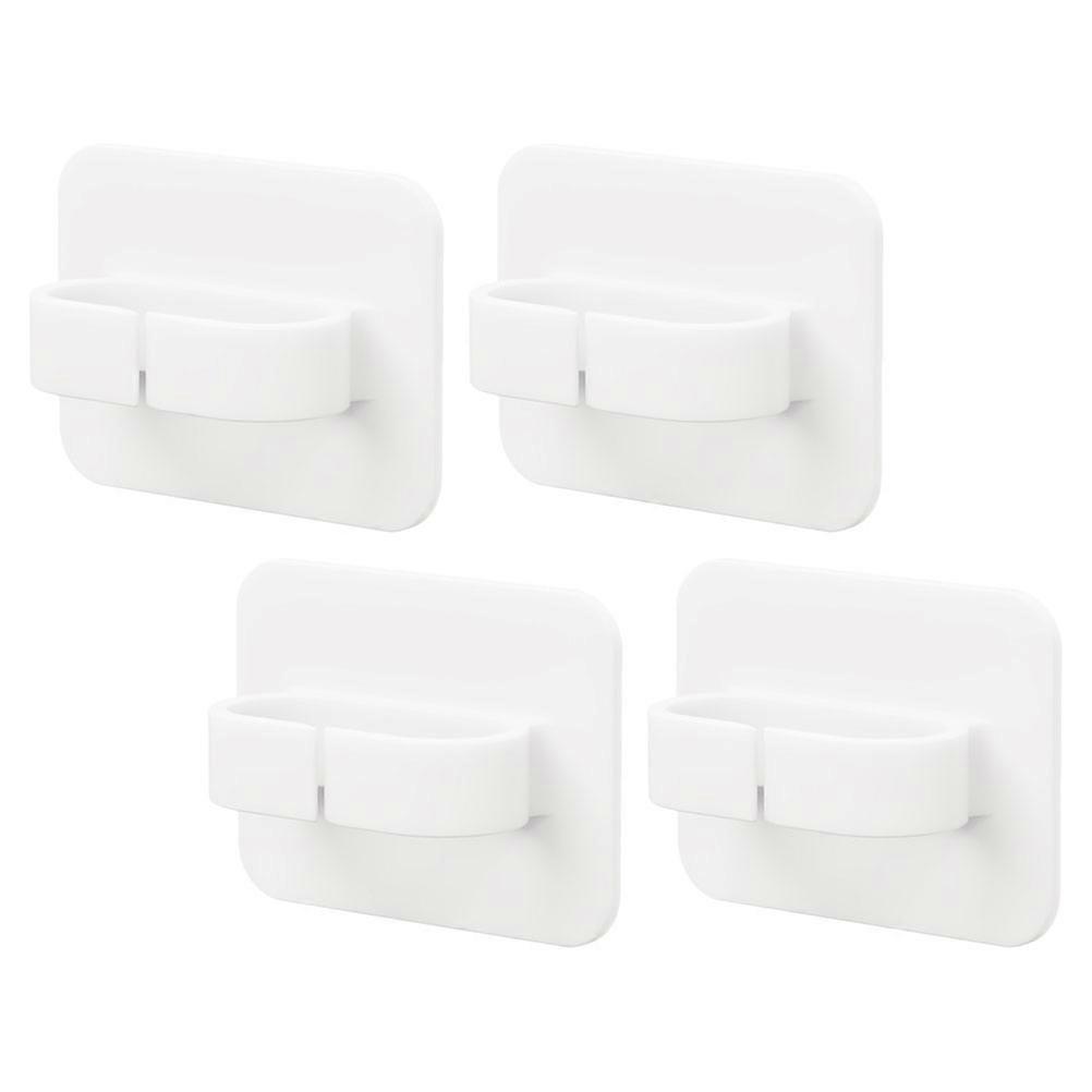 4pcs Bathroom Storage Clips Hanging Circle Hooks for Spray Bottle Storage