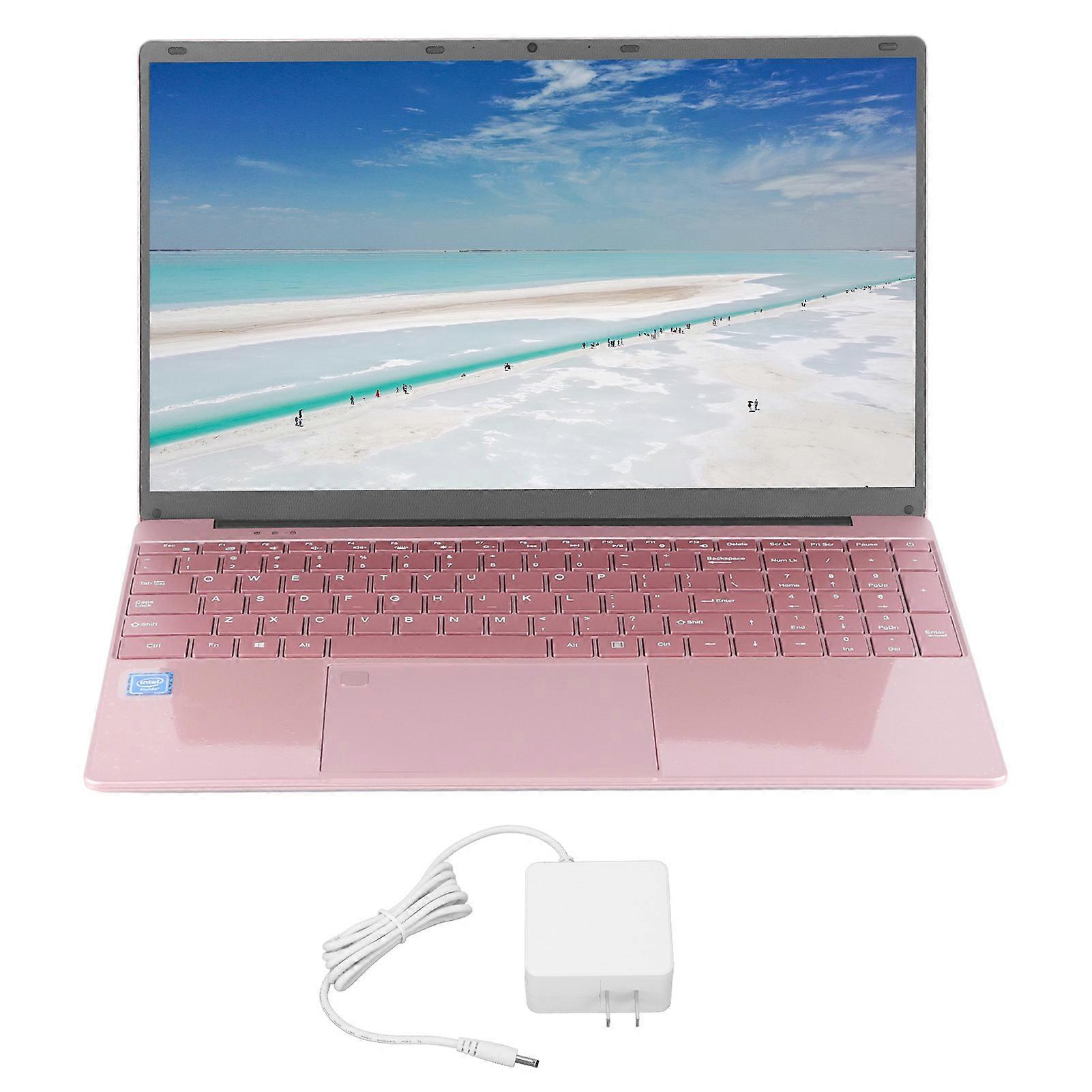 Windows 11 Laptop, 15.6 inch 1920 x 1080 IPS Screen, 16GB RAM, 128GB SSD, Backlit Keyboard, Fingerprint Unlock, 100-240V, 16+128GB, US Plug