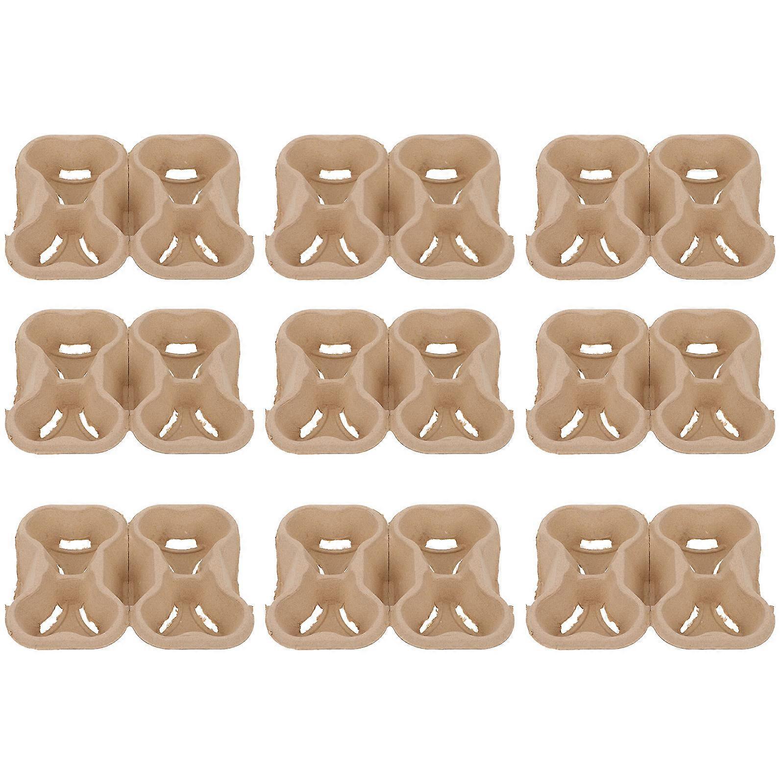 Disposable Paper Cup Holder for Home Shock-Absorbing Assorted Color 23x18.5cm Disassemblable 20Pcs
