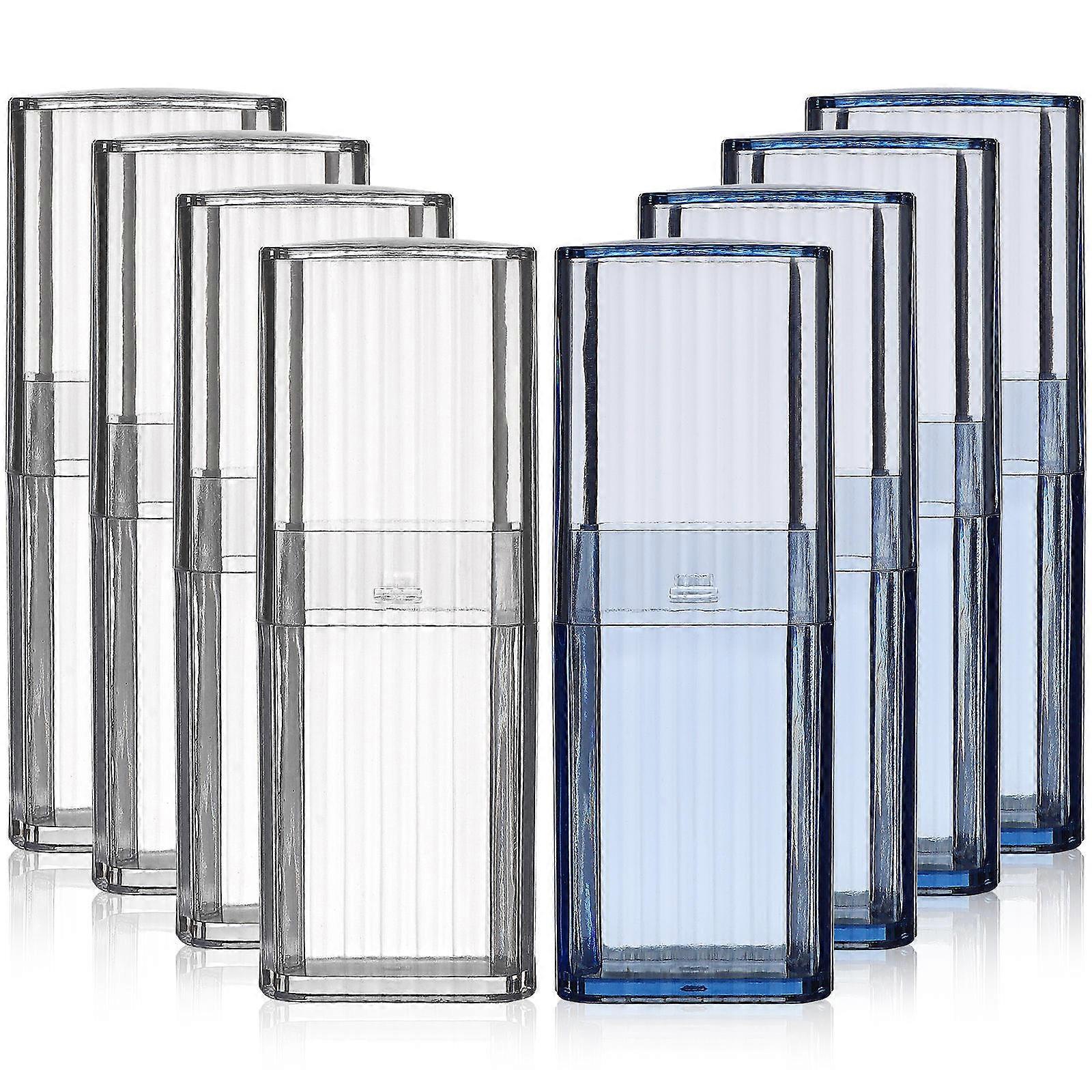 6 Pack Transparent Storage Boxes for Bathroom & Vanity – Multi Use Organizers for Toothpicks, Cotton Swabs, Makeup Sponges, and More – Portable, Dust