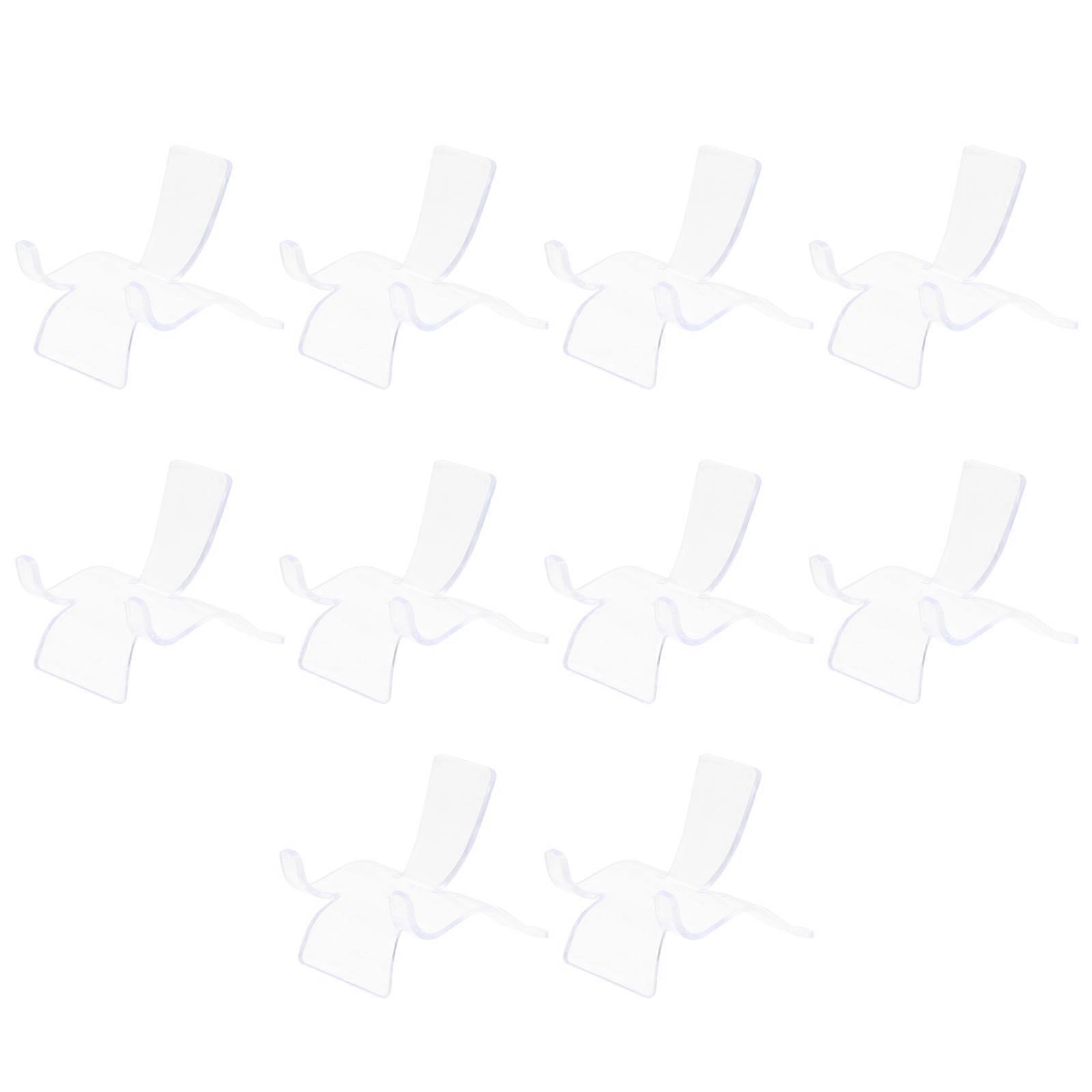 Display Rack Crystal Stand for Storage 10Pcs Transparent Acrylic Holder