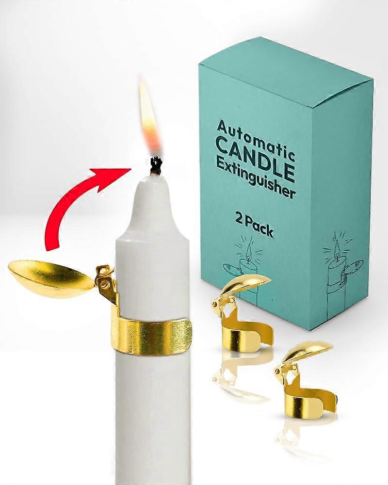 Gold Automatic Swedish Candle Snuffer Set, Trimmer 2 Pieces