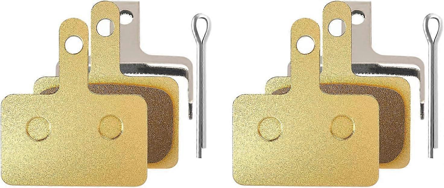 2 Sets of Bicycle Brake Pads, High Performance Disc Brake Pads with Spring and Locking Slider, Super Quiet Bicycle Brake Pads, Wide Compatibility