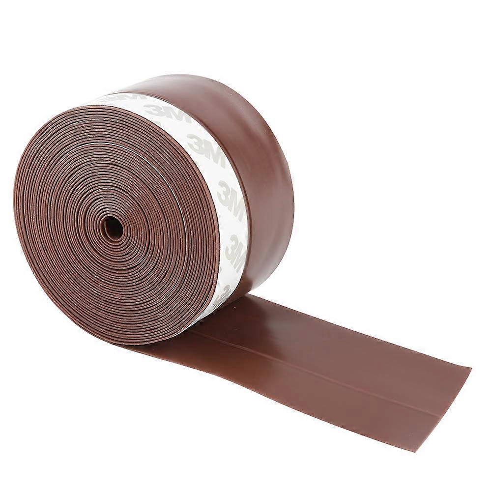 Self-adhesive sealing strip for door, window, wind, insects, dust, 5 m, 45 mm (brown)