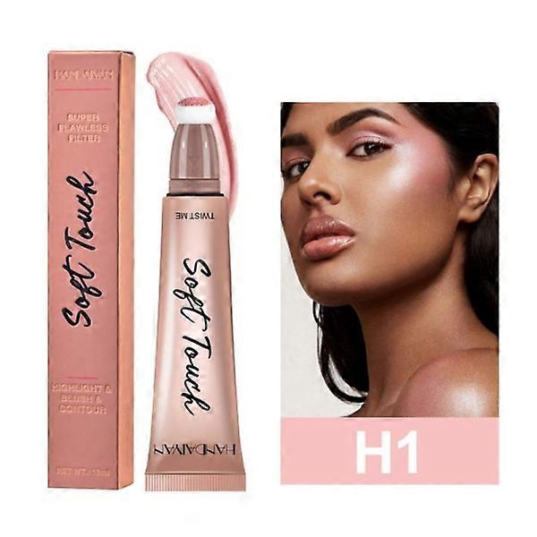 12ML Natural Blush Highlighter Matte 6 Color Blush H1#Highlight One Size