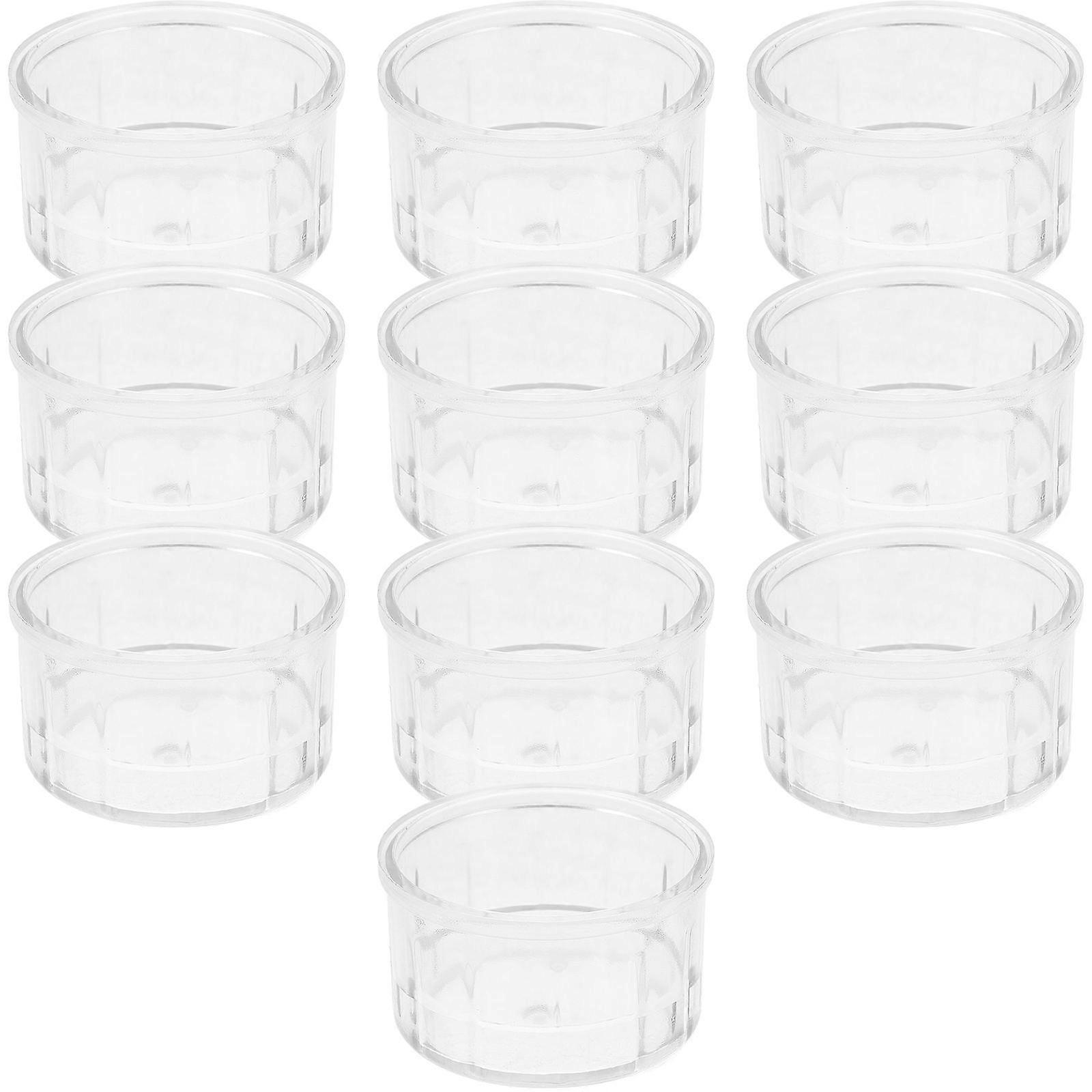 Reusable Cup Lid For Juice Cups Multi-Functional Design Splash-Proof Plastic 4.50X4.50X2.70CM 10Pcs