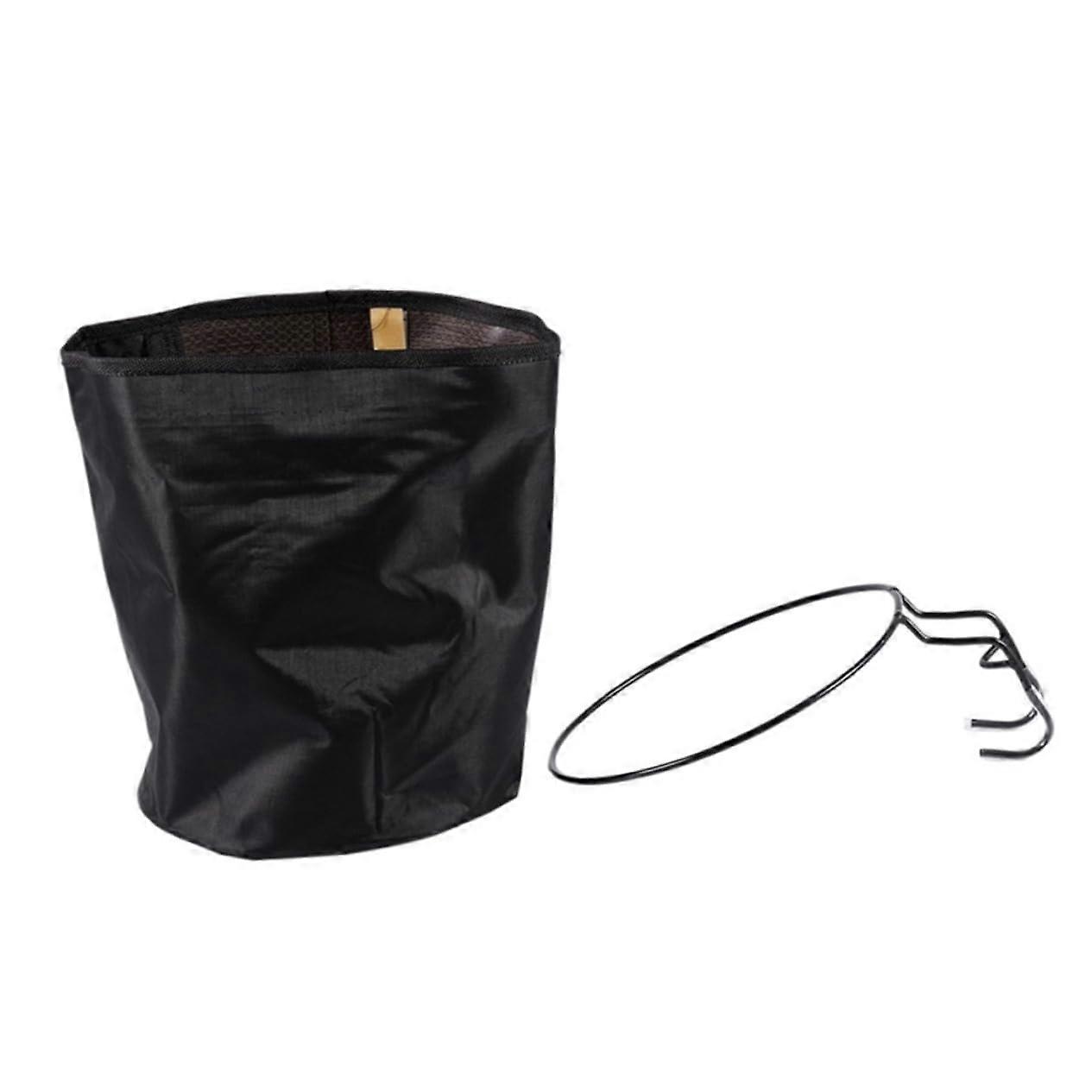 Foldable and waterproof bicycle basket for handlebars, practical hanging storage basket, durable for and excursions