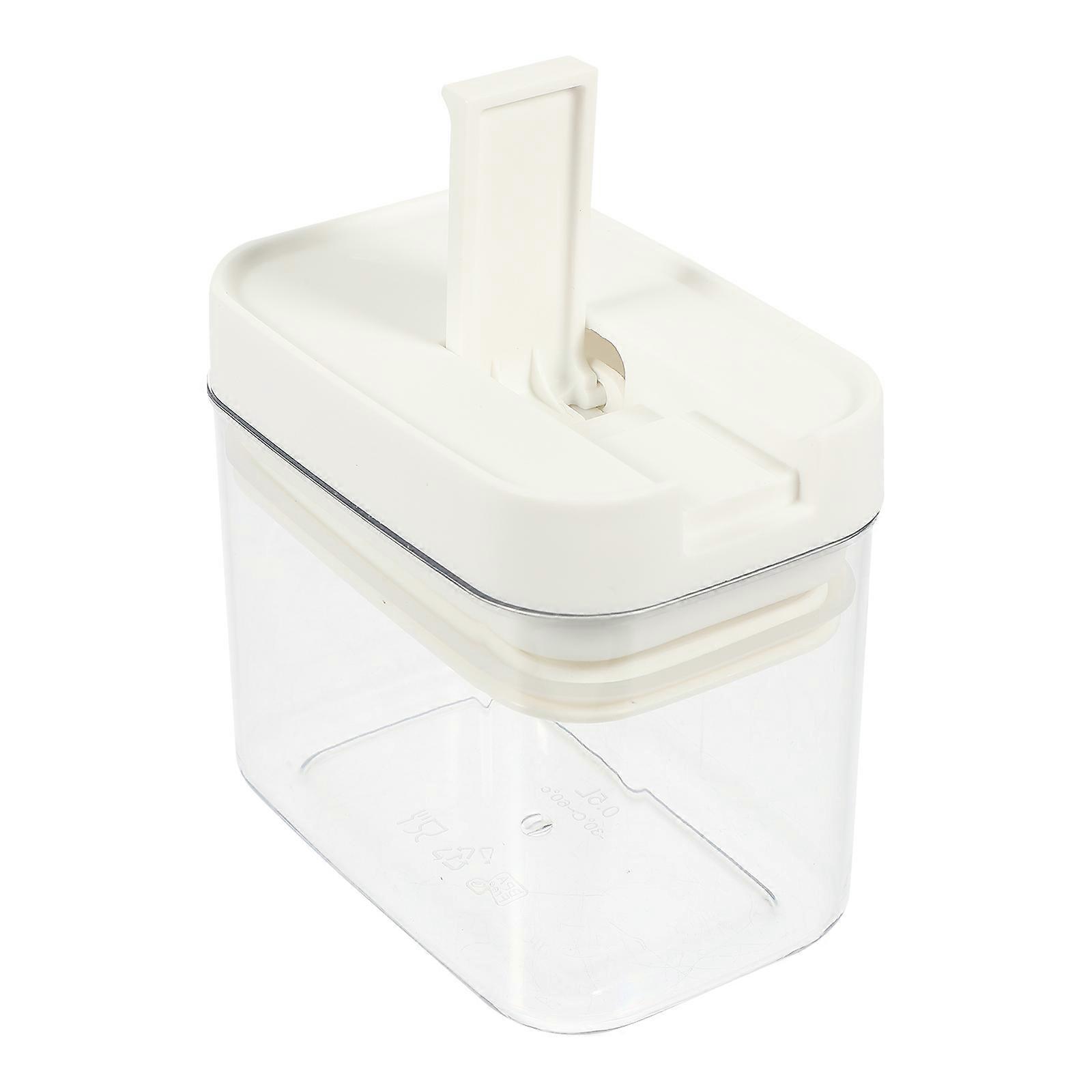 Storage Container With Lid Airtight Food Container Transparent Kitchen Use Sealable 1Pcs