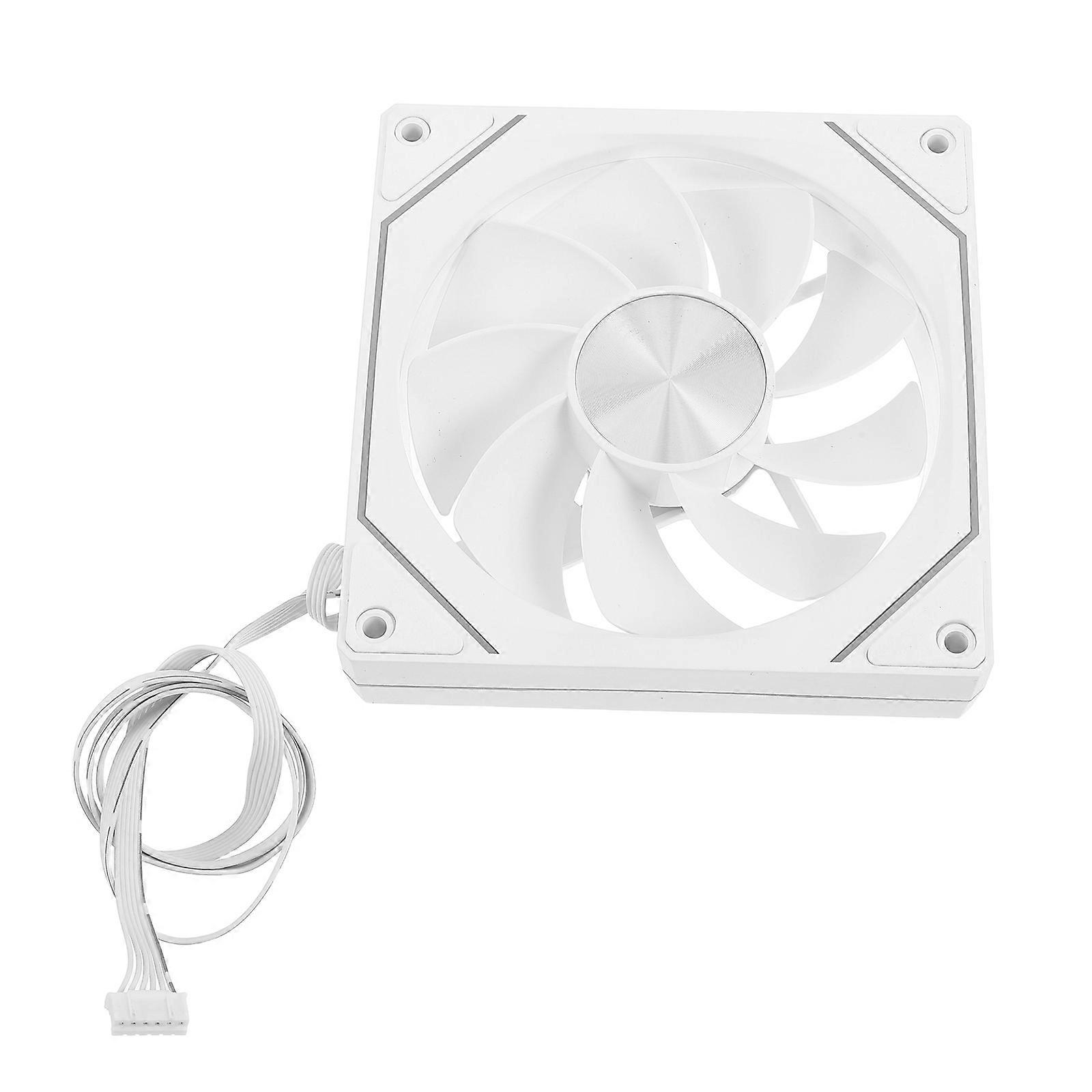 Here's a well structured product description based on your input:
**RGB PC Case Cooling Fan – Quiet, Adjustable Speed, Silent Operation with LED