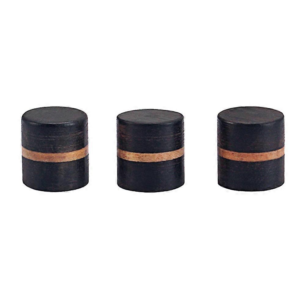 Knobs for Guitar Use 3Pcs Coffee Rosewood Durability Control Amplifier Knobs