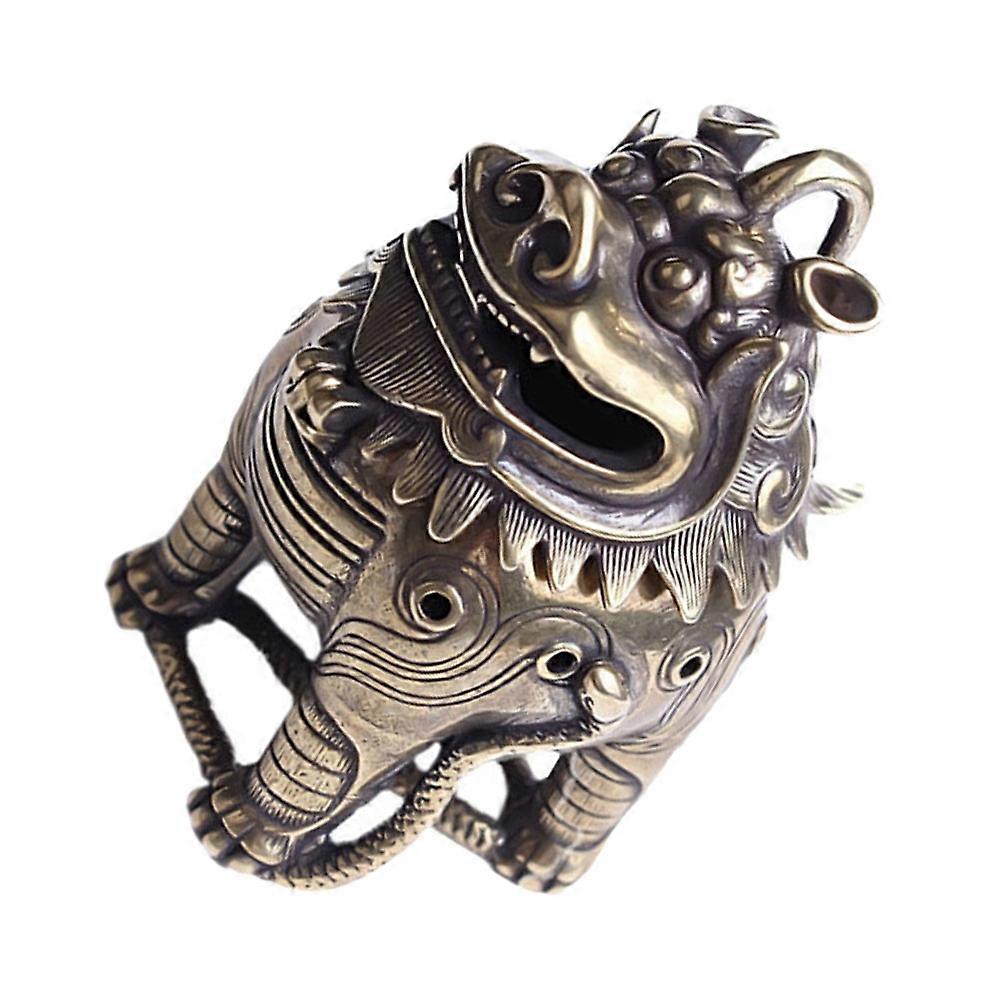 Copper Incense Bowl Craft for Home Brown Retro Design with Shape 1pc