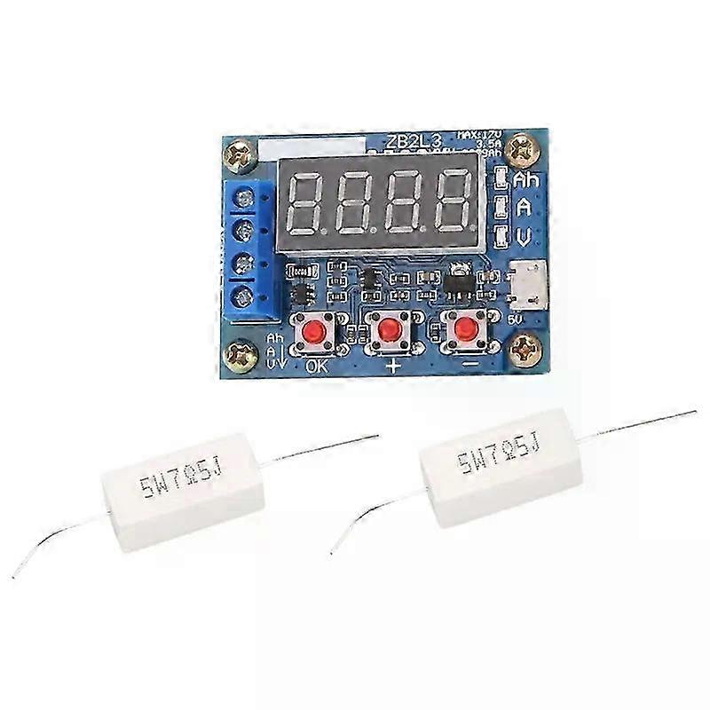 ZB2L3 Battery Tester LED Digital Display 18650 Power Lithium Battery Power Test Resistance Lead Acid 2025