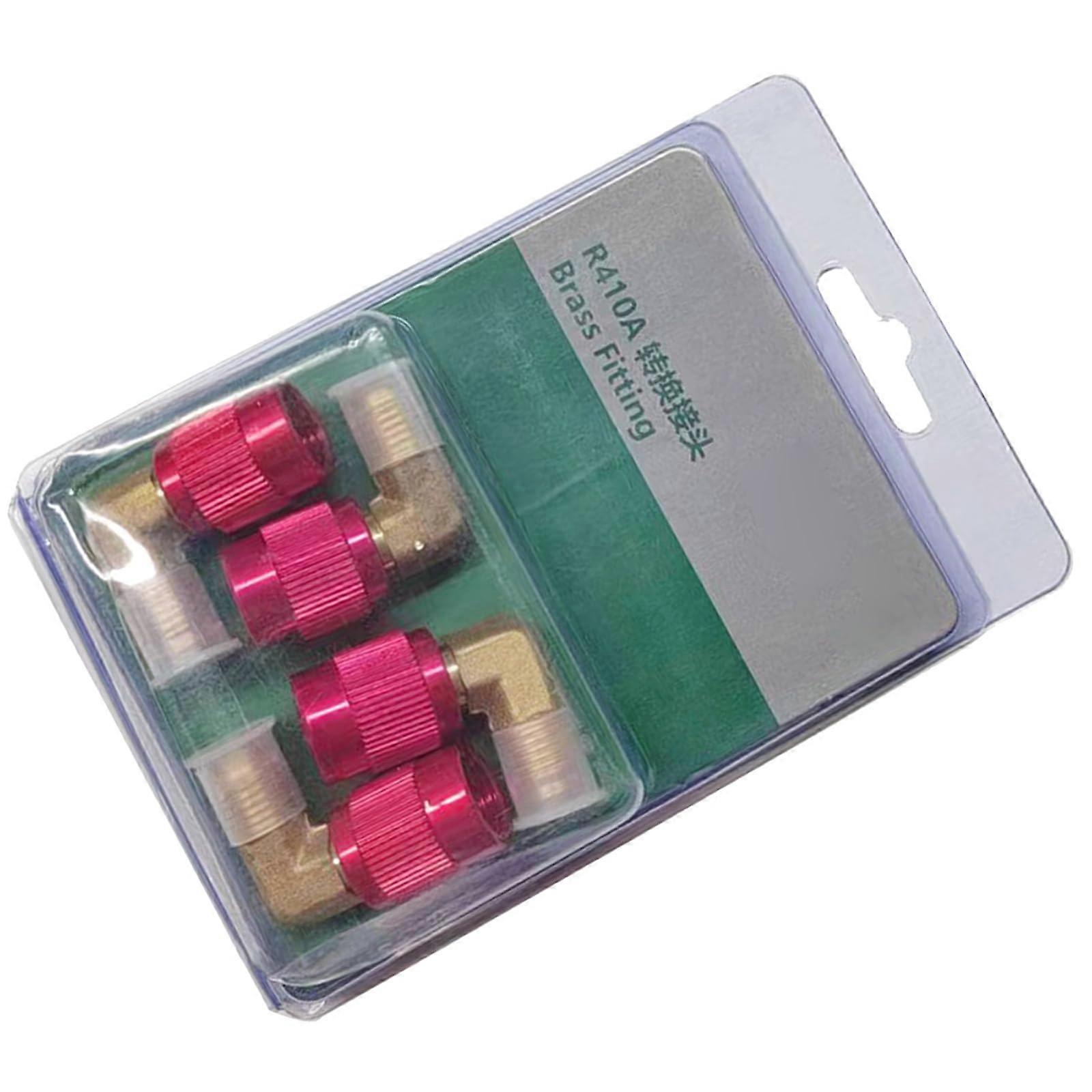 4piece R410A refrigerant adapter set quick couplings brass conversion kit R410A adapter set for air conditioners