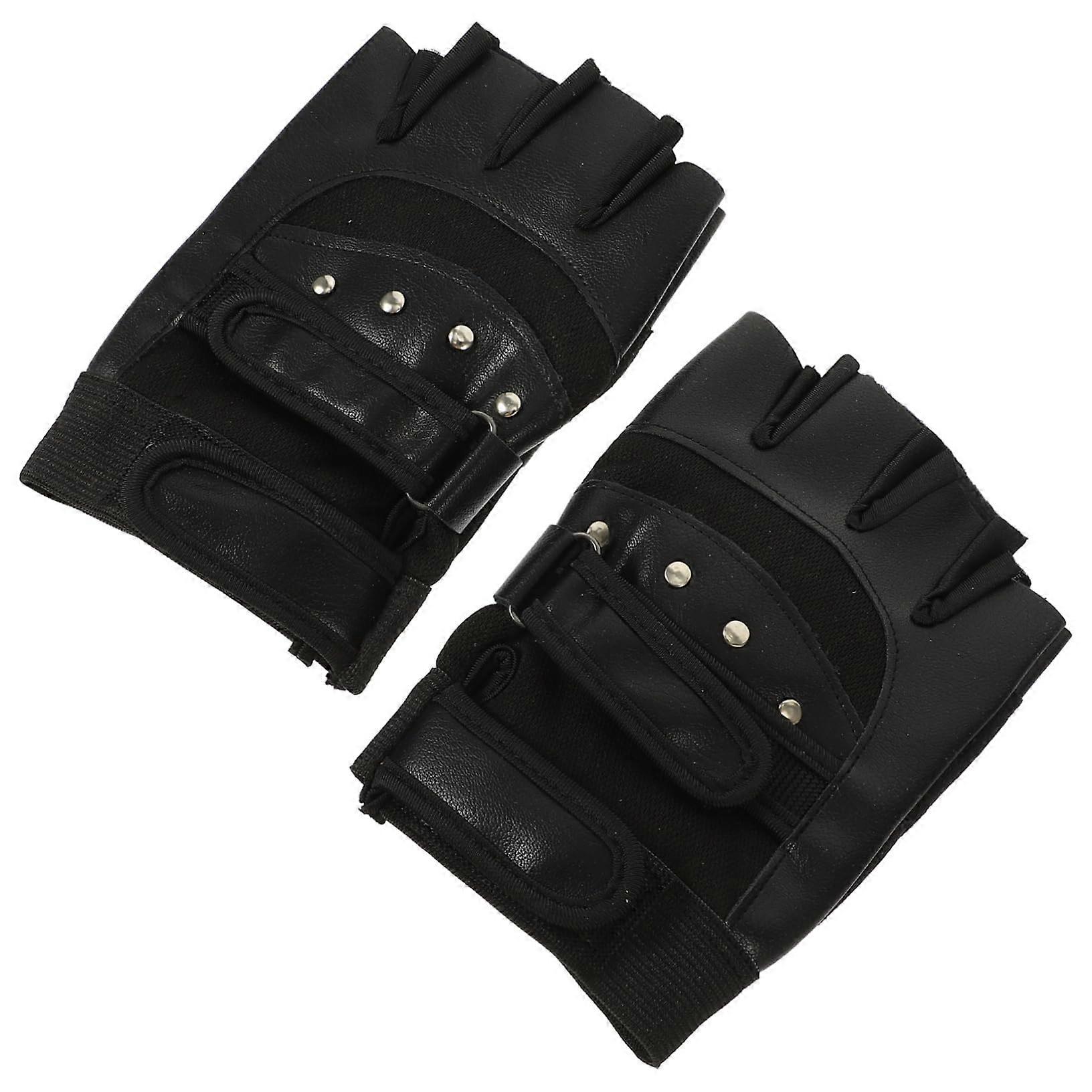 1 paire de gants de fitness respirants HalfFinger pour hommes, gants de sport absorbant les chocs pour les activités de plein air, conception de vibration pour la performance