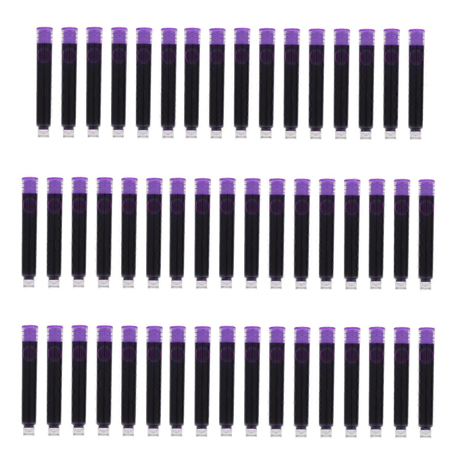 Pen Ink Refills Fountain Pen Ink Pen Refill Office Use Students Easy to Install and Use 50Pcs