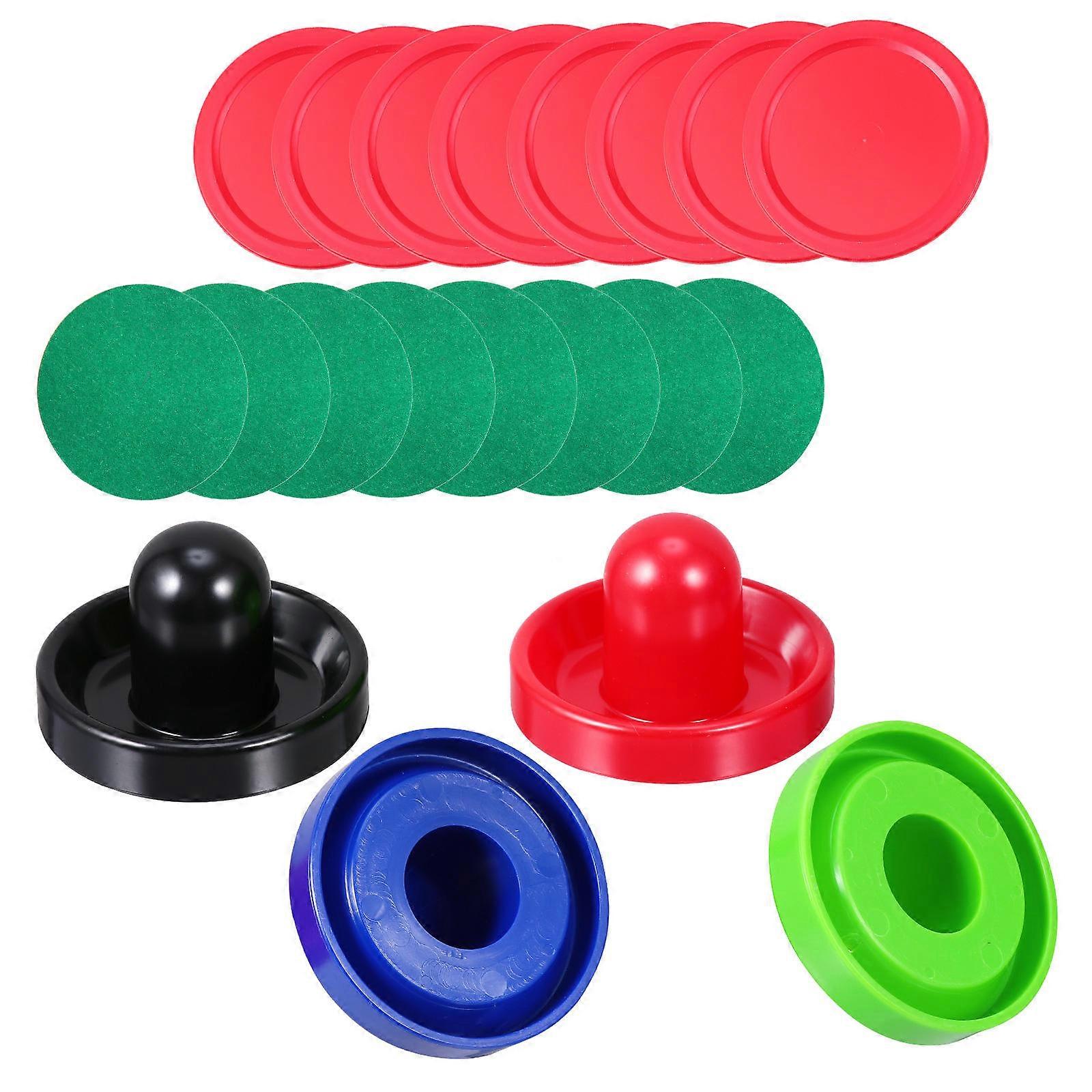 Air Hockey Puck Set Made of Durable Plastic for Standard Tables Assorted Color