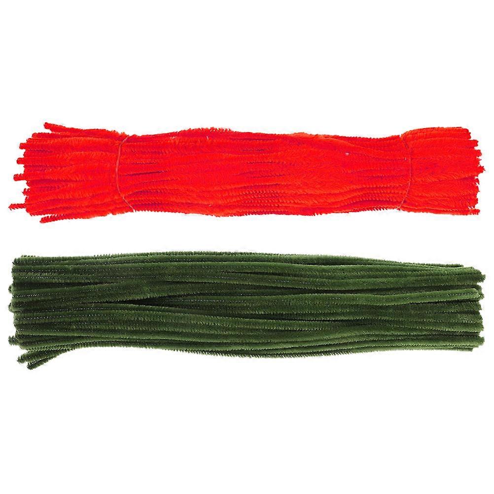 Handmade Twisted Stick Diy Crafts Making Colored Twisting Sticks Stems Assorted Color 29.00X0.60X0.60CM Hand-Eye-Brain Coordination Exercise 200Pcs