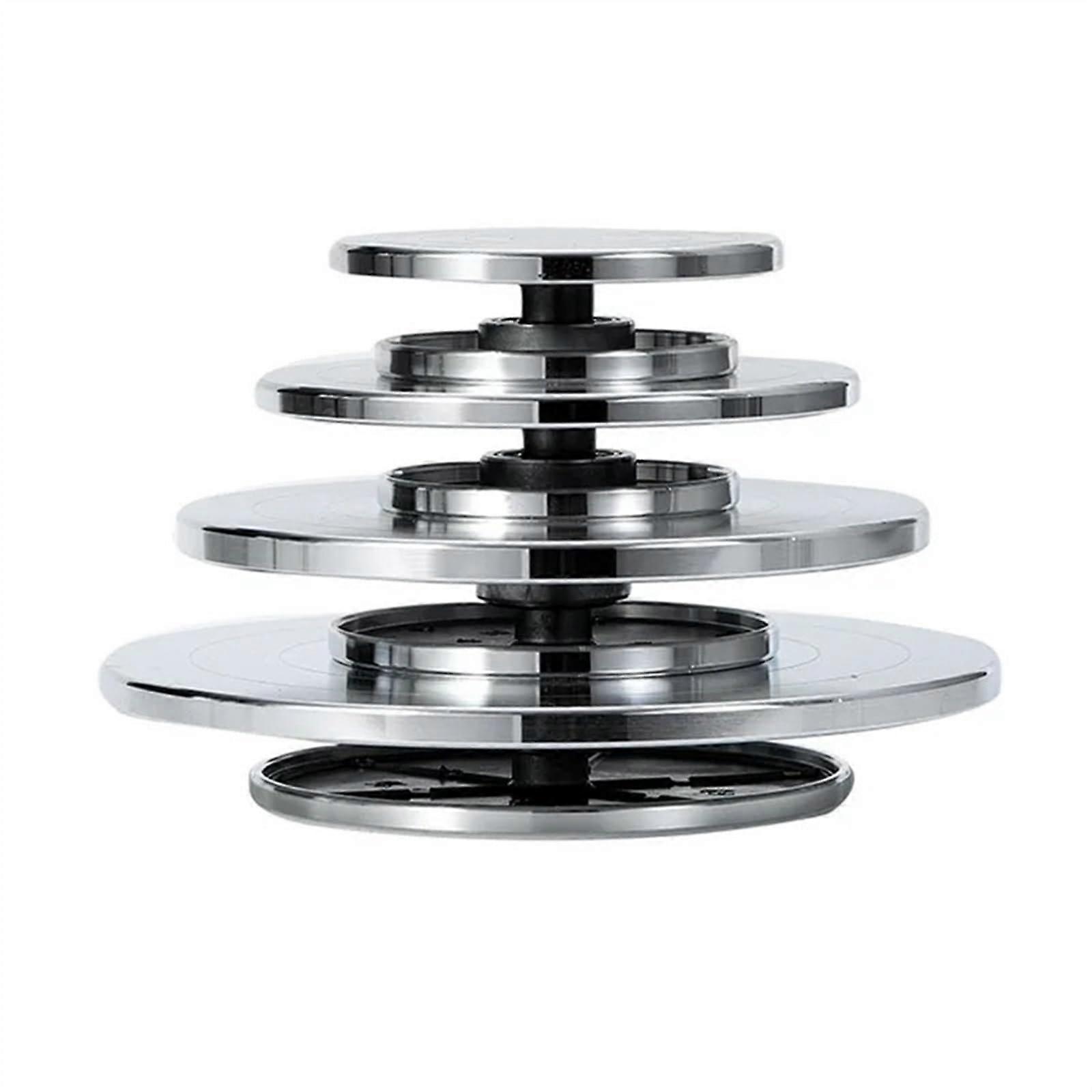 Potter's Wheel Turntable, Double Face Aluminium Sculpture Platform, 20 cm, for Ceramic Clay Pottery and Lazy Rotary Tools