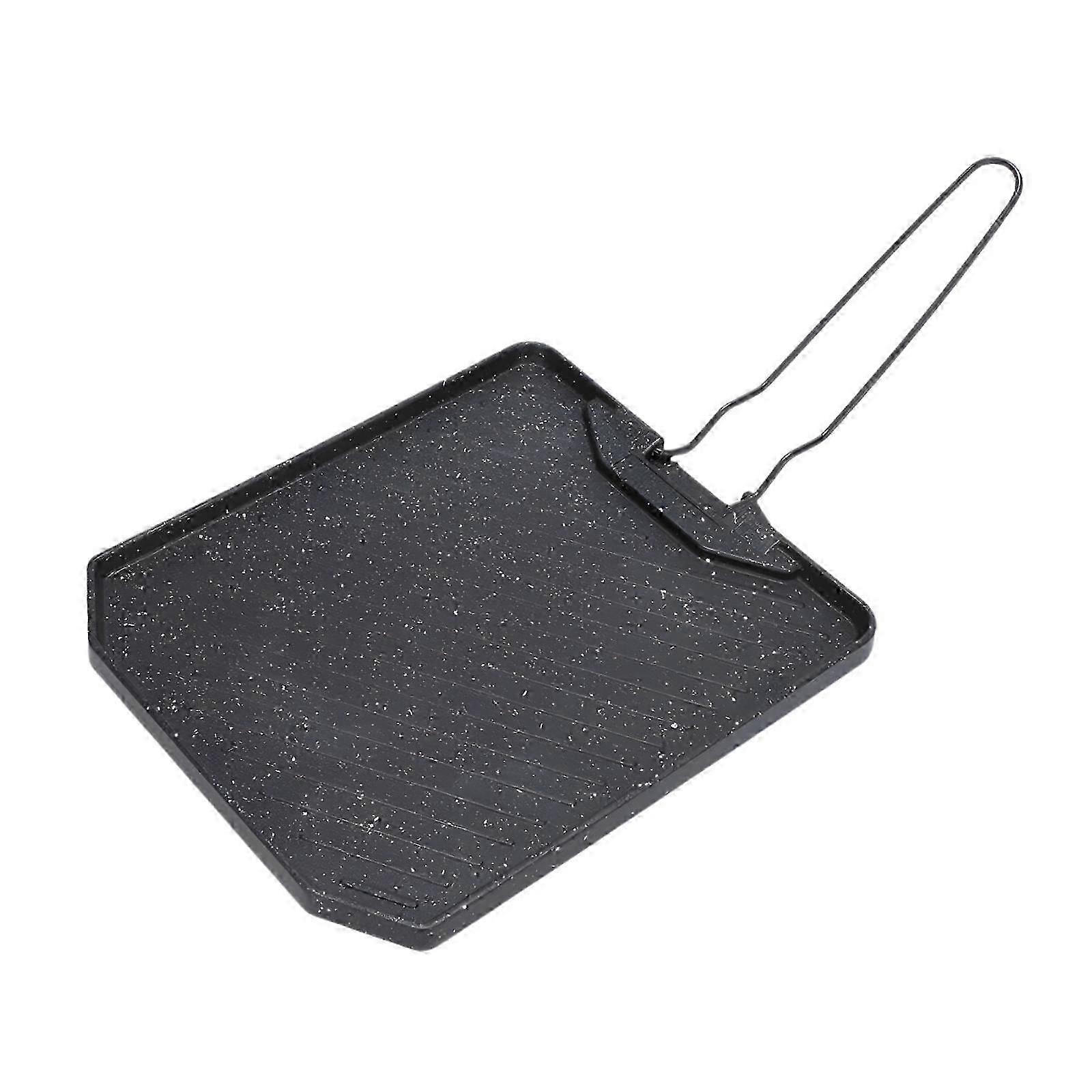 Perforeret grillpande til bagning og backpacking, sort