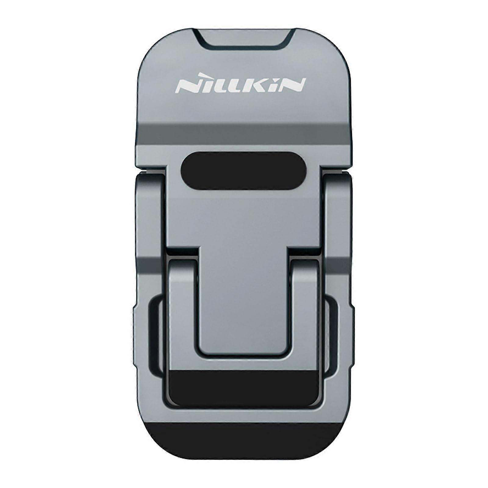 Portable laptop stand for notebook feet, stand, holder, sizeadjustable, foldable, zinc alloy gray