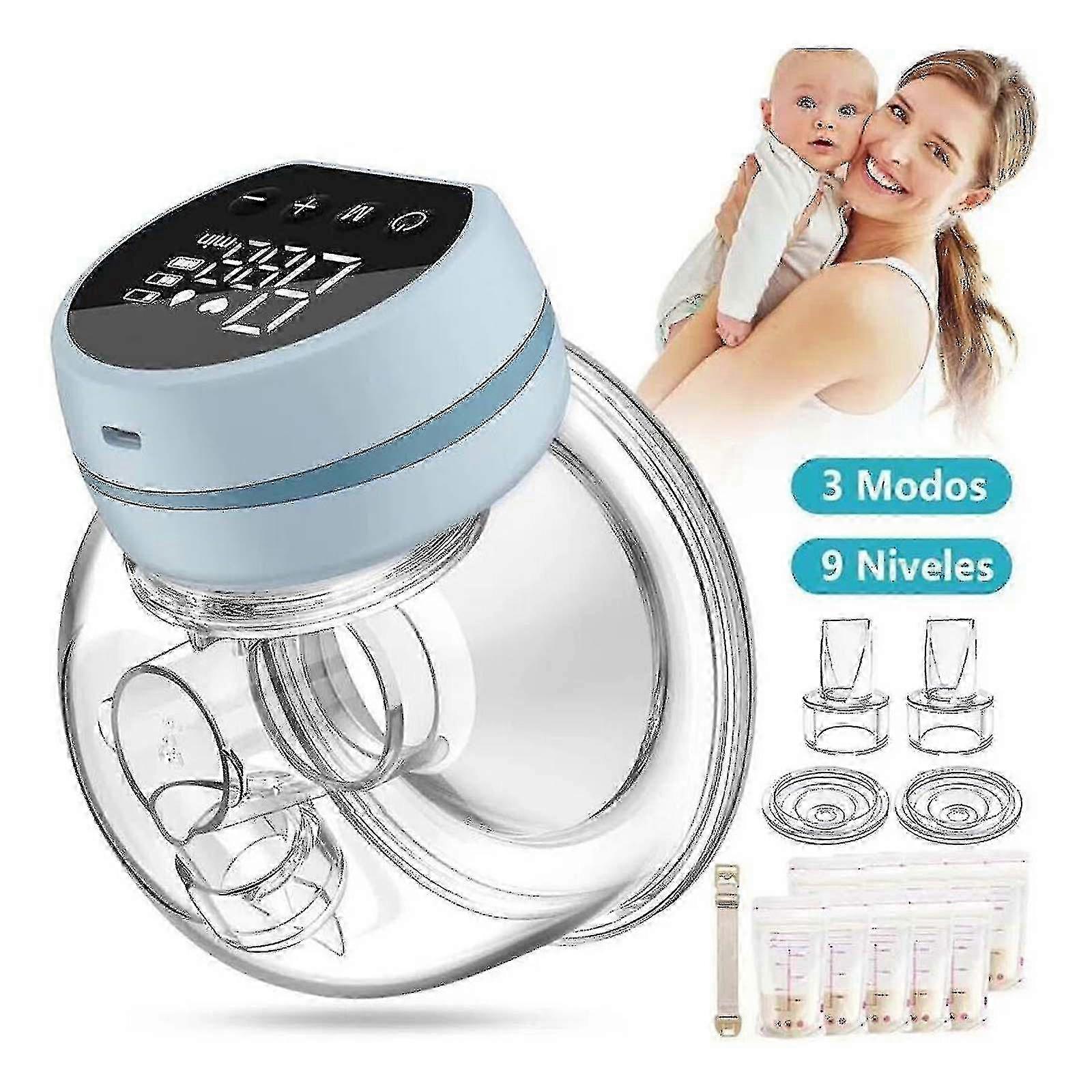 Hands Free Portable Breast Pump - Cordless Electric Breast Pump With 3 Modes And 9 Levels